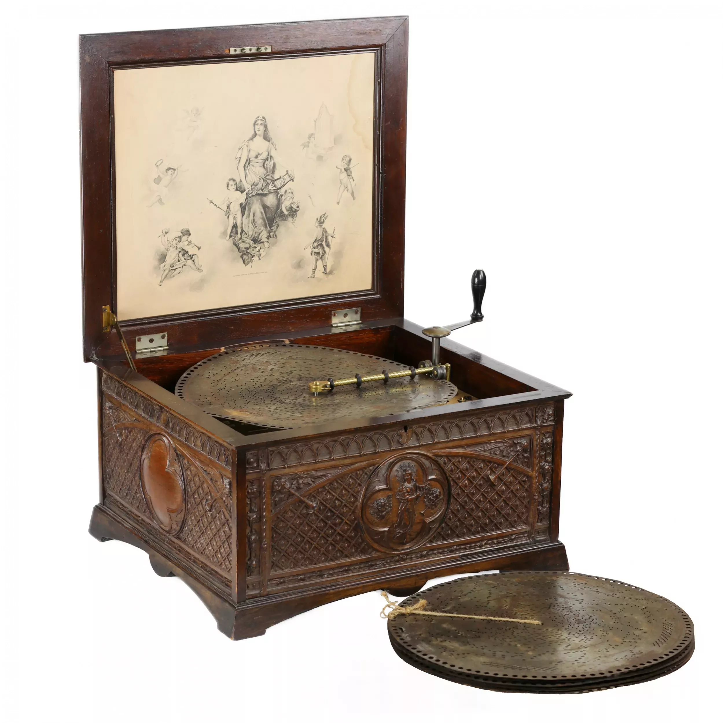 Boîte à musique REGINA. NICOLE FRÈRES vers 1900. 