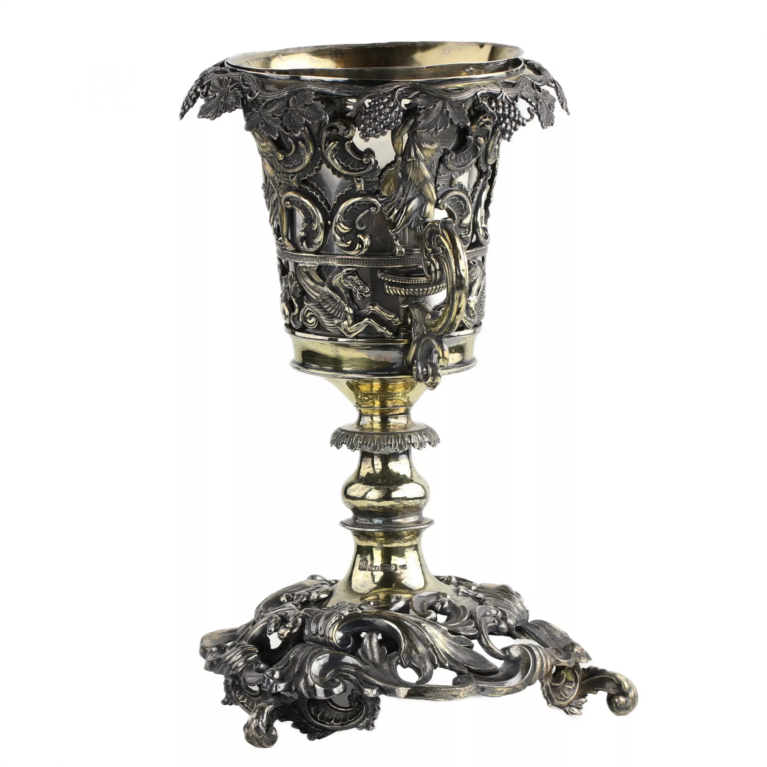 GRANDE COUPE DAPPARAT EN ARGENT RUSSE. MAÎTRE CARL GUSTAV EKQVIST RUSSIE, SAINT-PÉTERSBOURG, MILIEU DU XIXE SIÈCLE