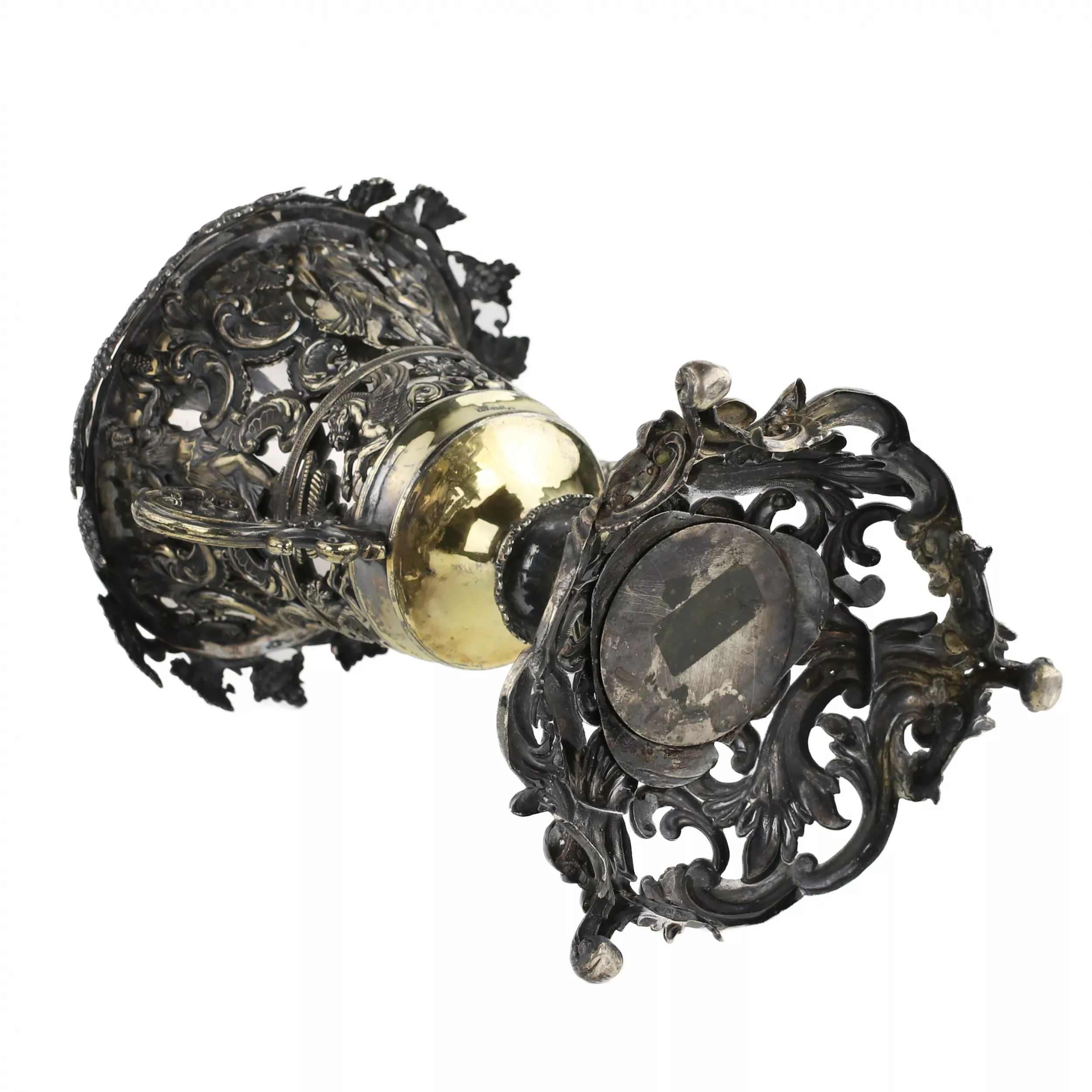 GRANDE COUPE DAPPARAT EN ARGENT RUSSE. MAÎTRE CARL GUSTAV EKQVIST RUSSIE, SAINT-PÉTERSBOURG, MILIEU DU XIXE SIÈCLE