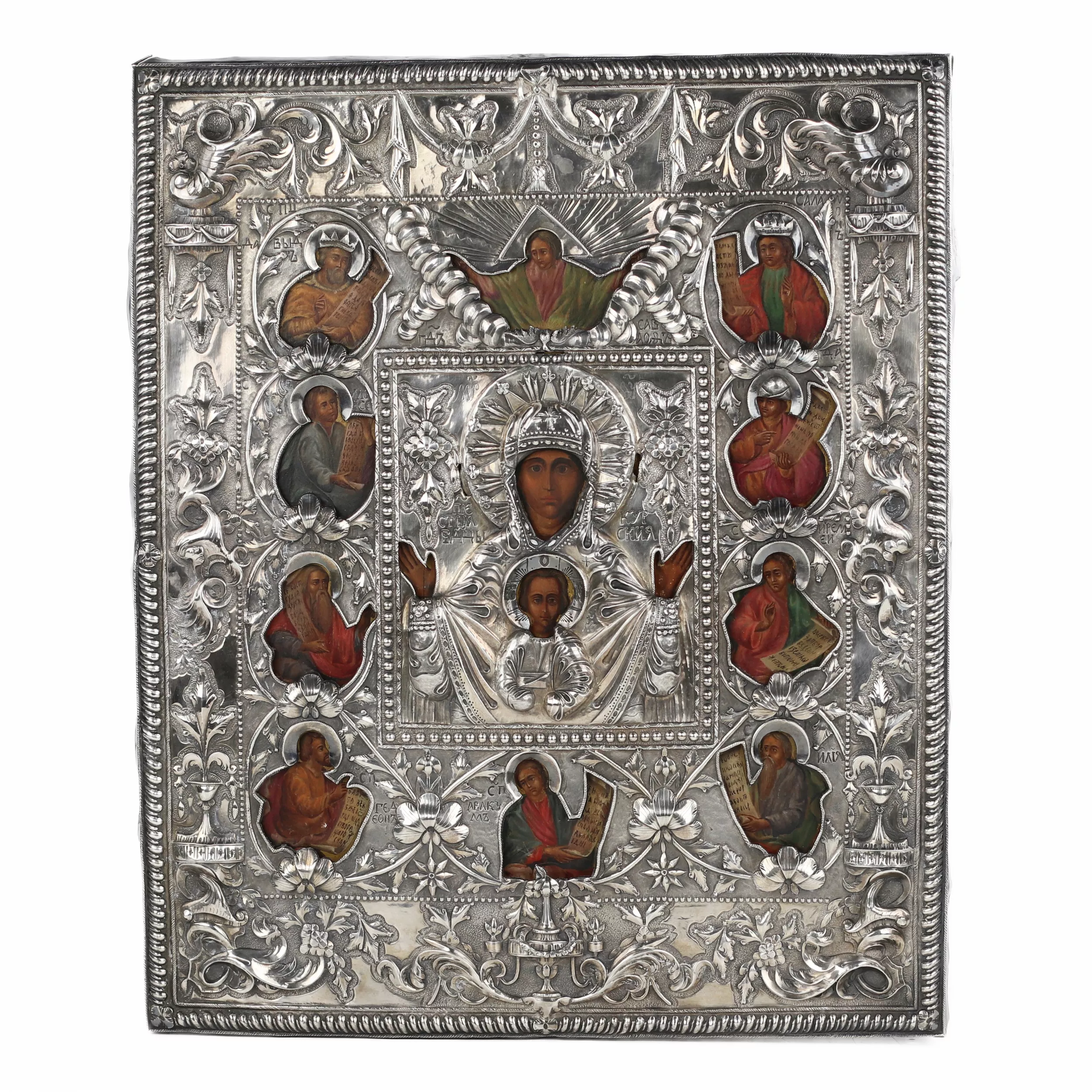 ICON “KURSK-KORENNAYA MOTHER OF GOD OF THE SIGN” RUSSIA, VOLOGDA, 1802