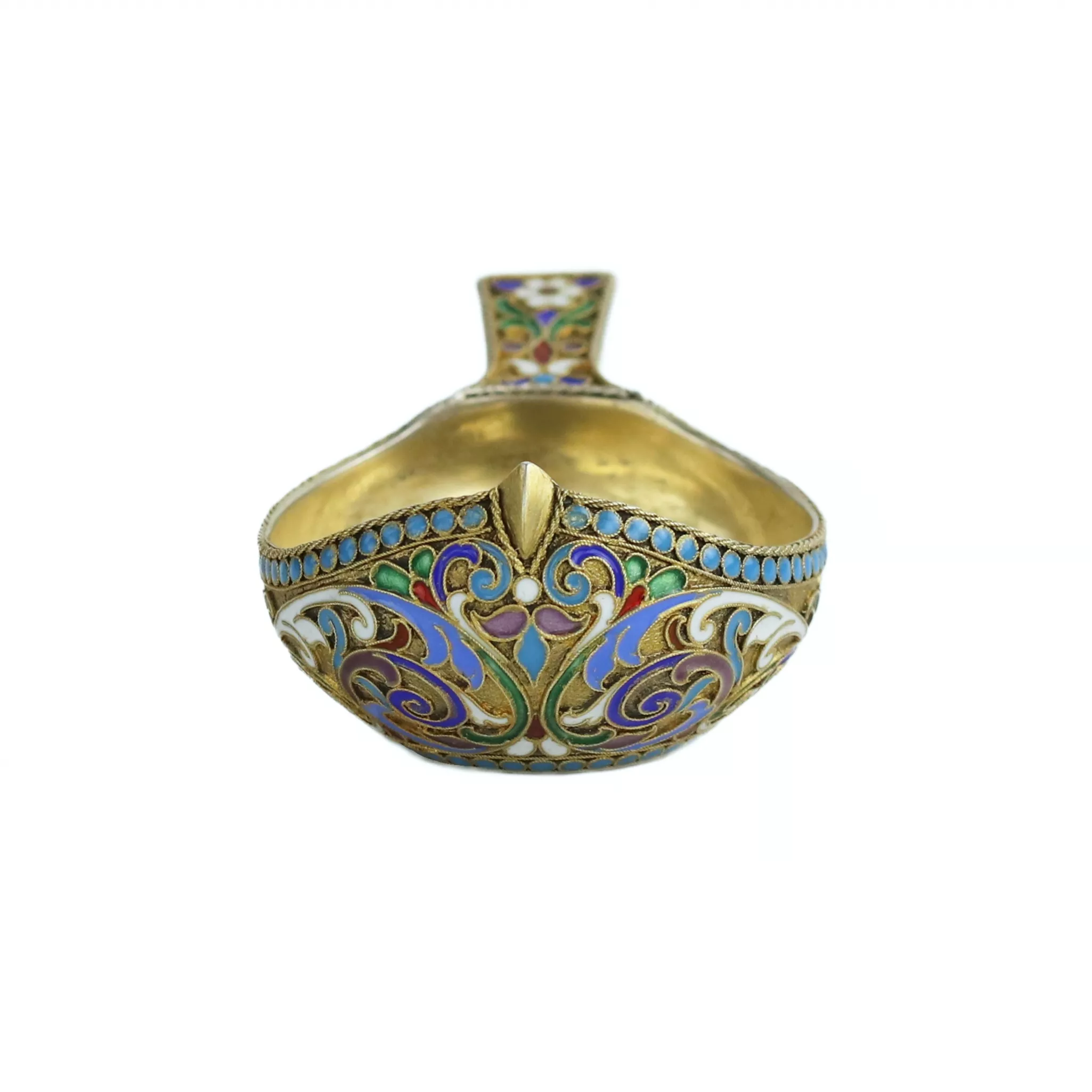 Louche en argent et émail de l`atelier d`Alexandre Lyubavin. Saint-Pétersbourg 1899-1908 