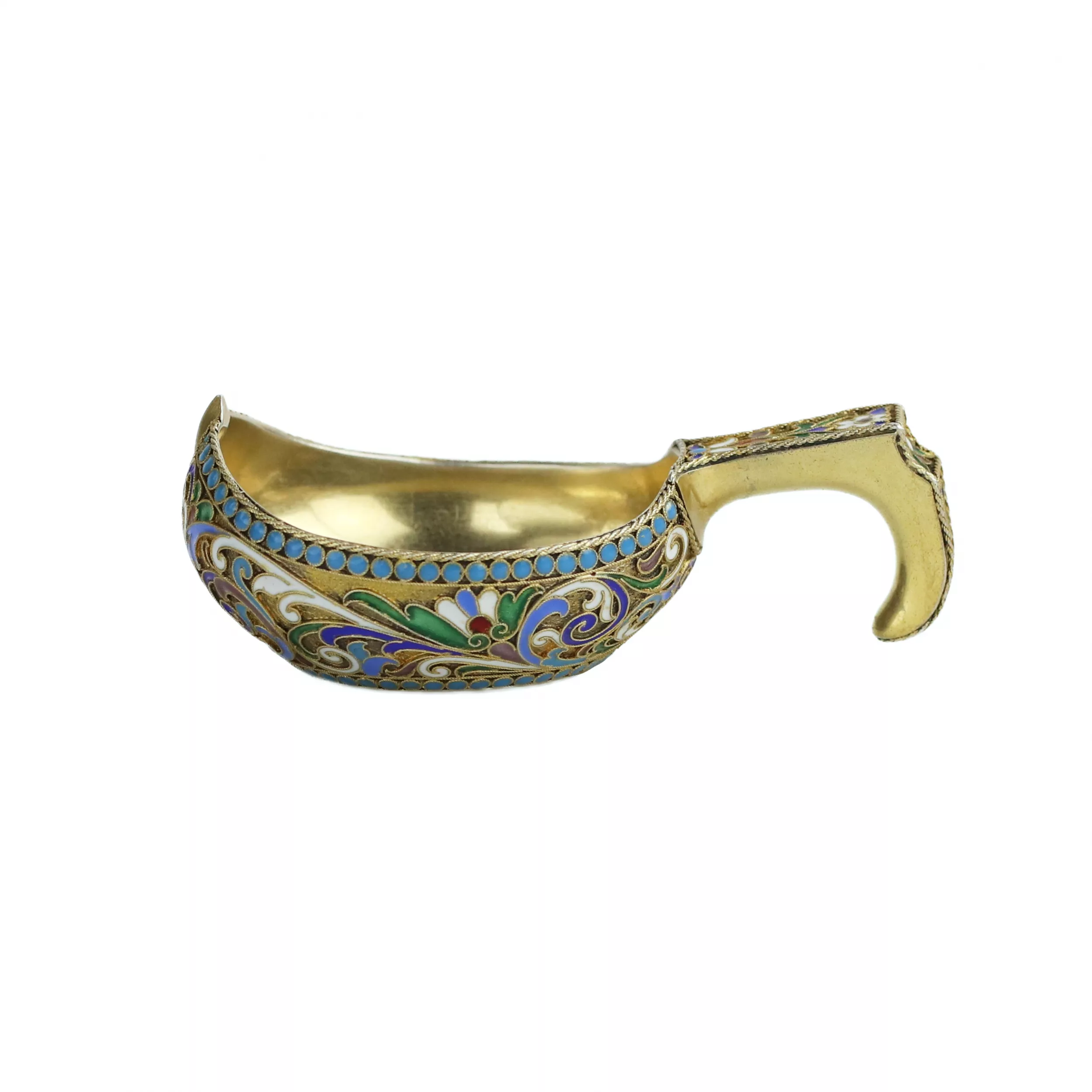 Louche en argent et émail de l`atelier d`Alexandre Lyubavin. Saint-Pétersbourg 1899-1908 