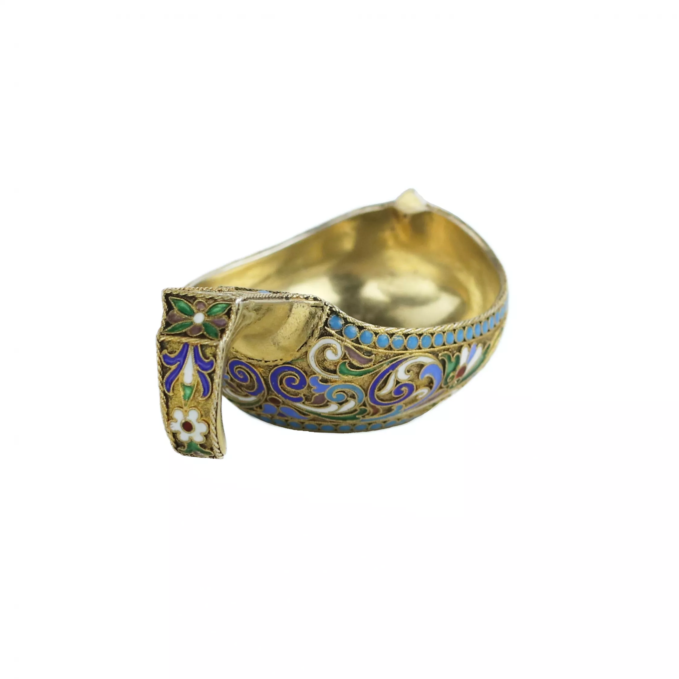 Louche en argent et émail de l`atelier d`Alexandre Lyubavin. Saint-Pétersbourg 1899-1908 
