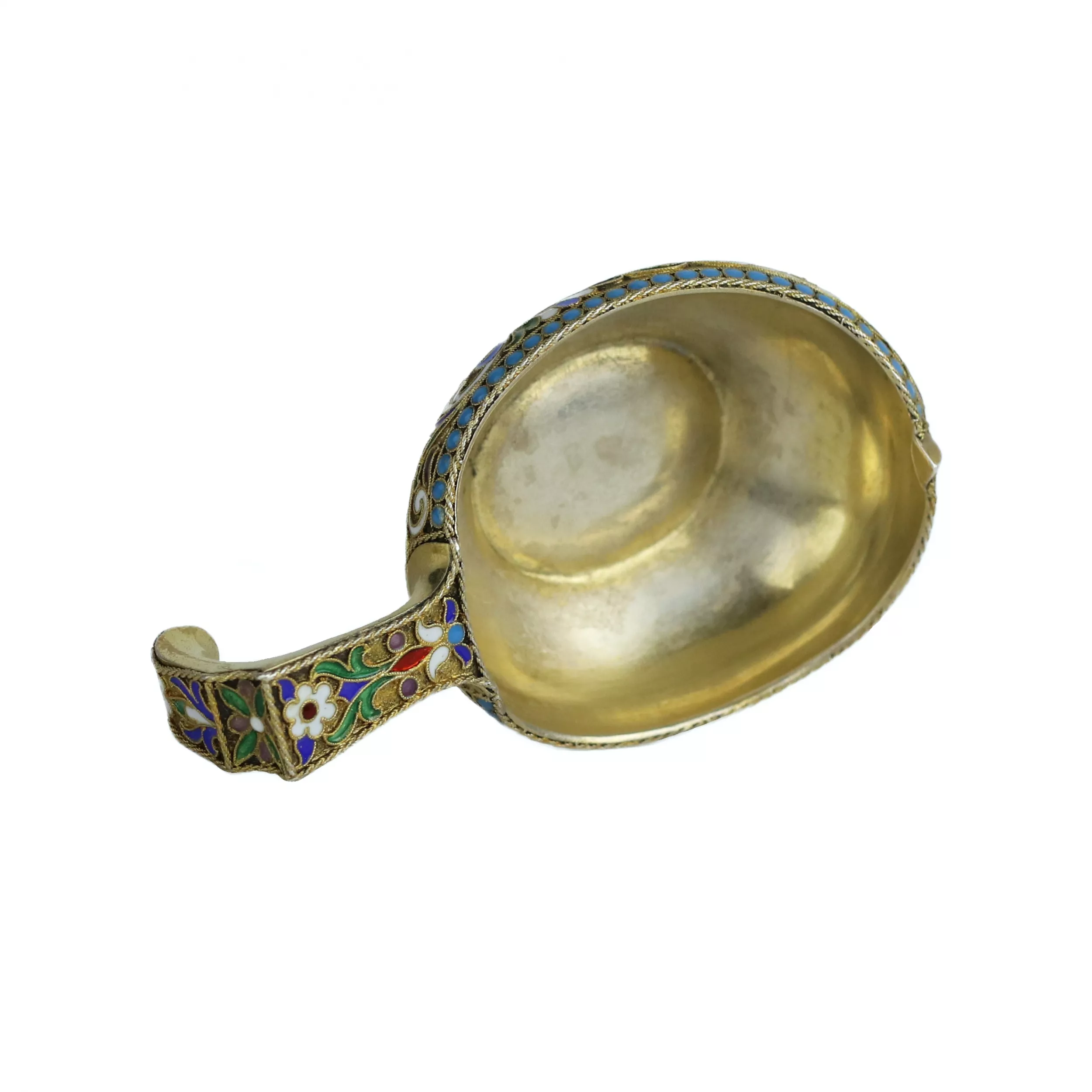 Louche en argent et émail de l`atelier d`Alexandre Lyubavin. Saint-Pétersbourg 1899-1908 