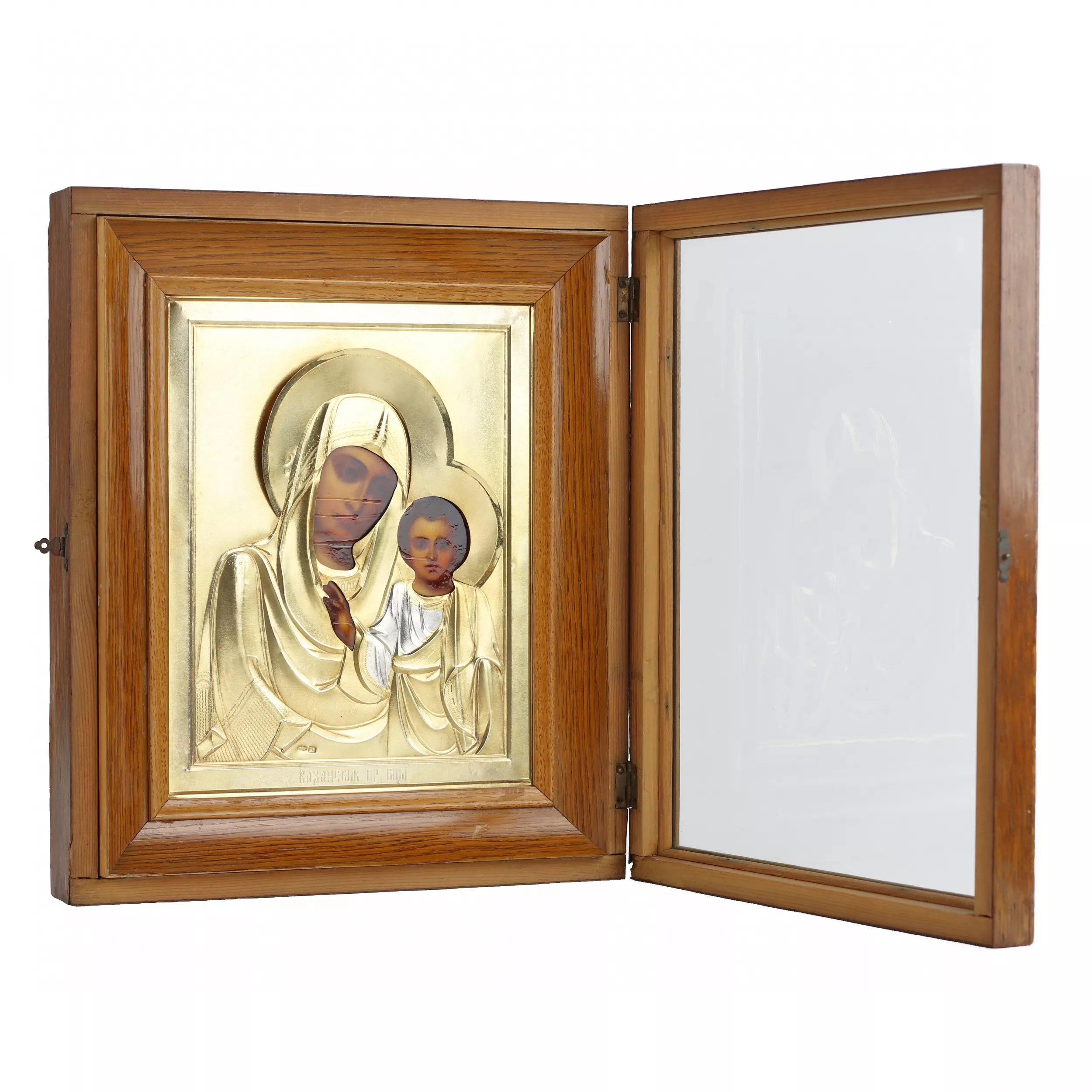 PAIR OF WEDDING ICONS WITH SILVER OKLADS IN THE ART NOUVEAU STYLE. MOSCOW, EARLY 20TH CENTURY