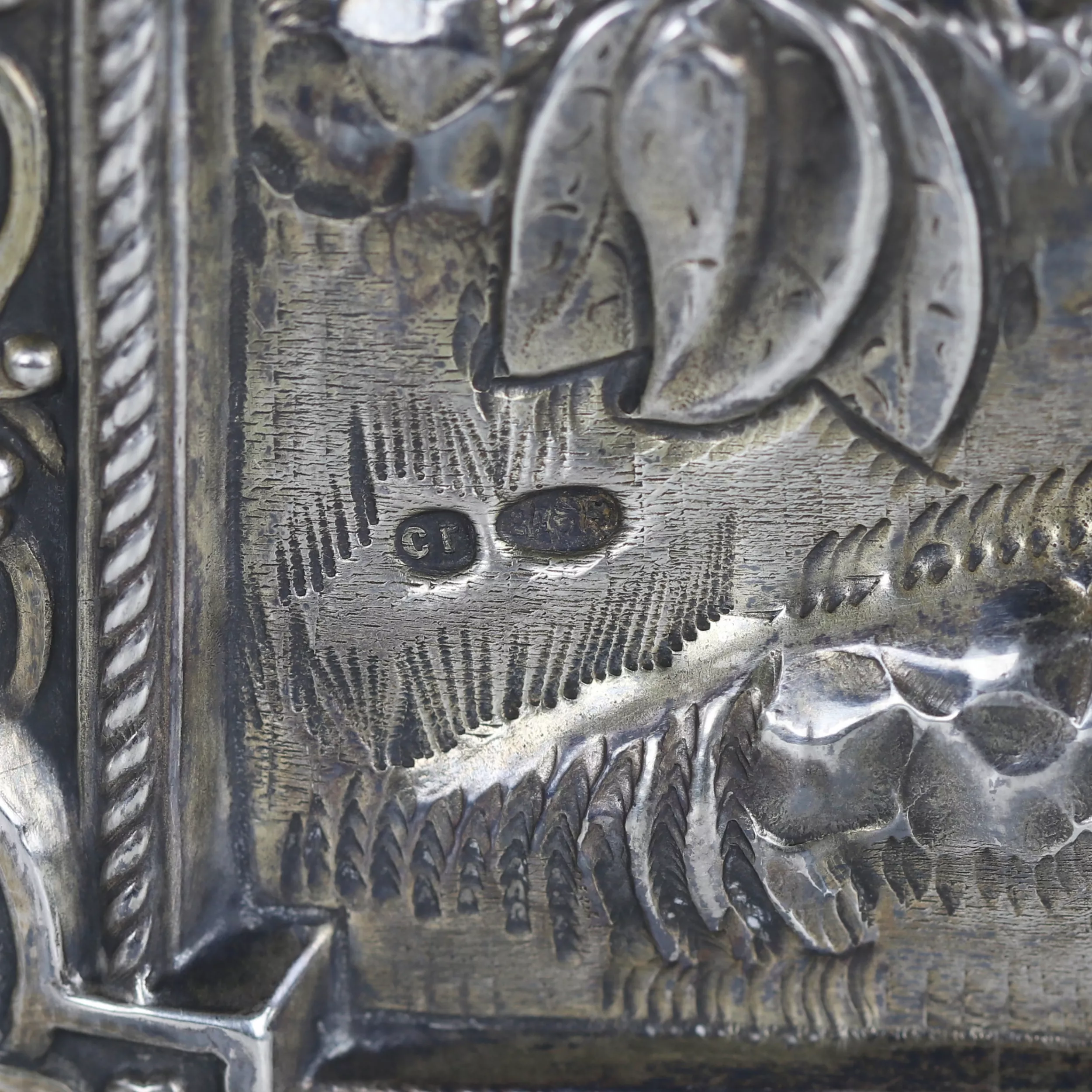 ICON OF SAINT SIMEON THE STYLITE IN A SILVER AND ENAMEL OKLAD. SEMYON GALKIN RUSSIA, MOSCOW, LATE 19TH - EARLY 20TH CENTURY