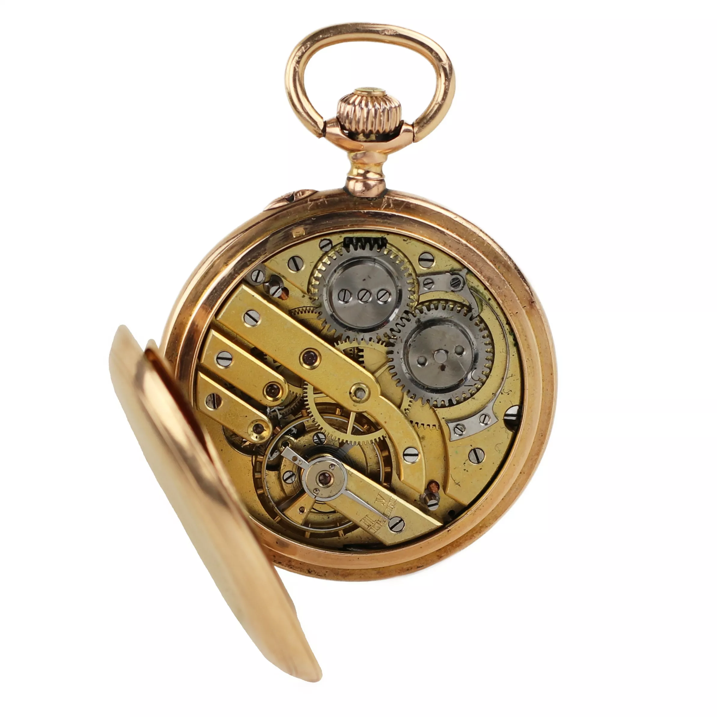 Gold pocket watch with enamel. Pavel Bure company. Russia 1888. 