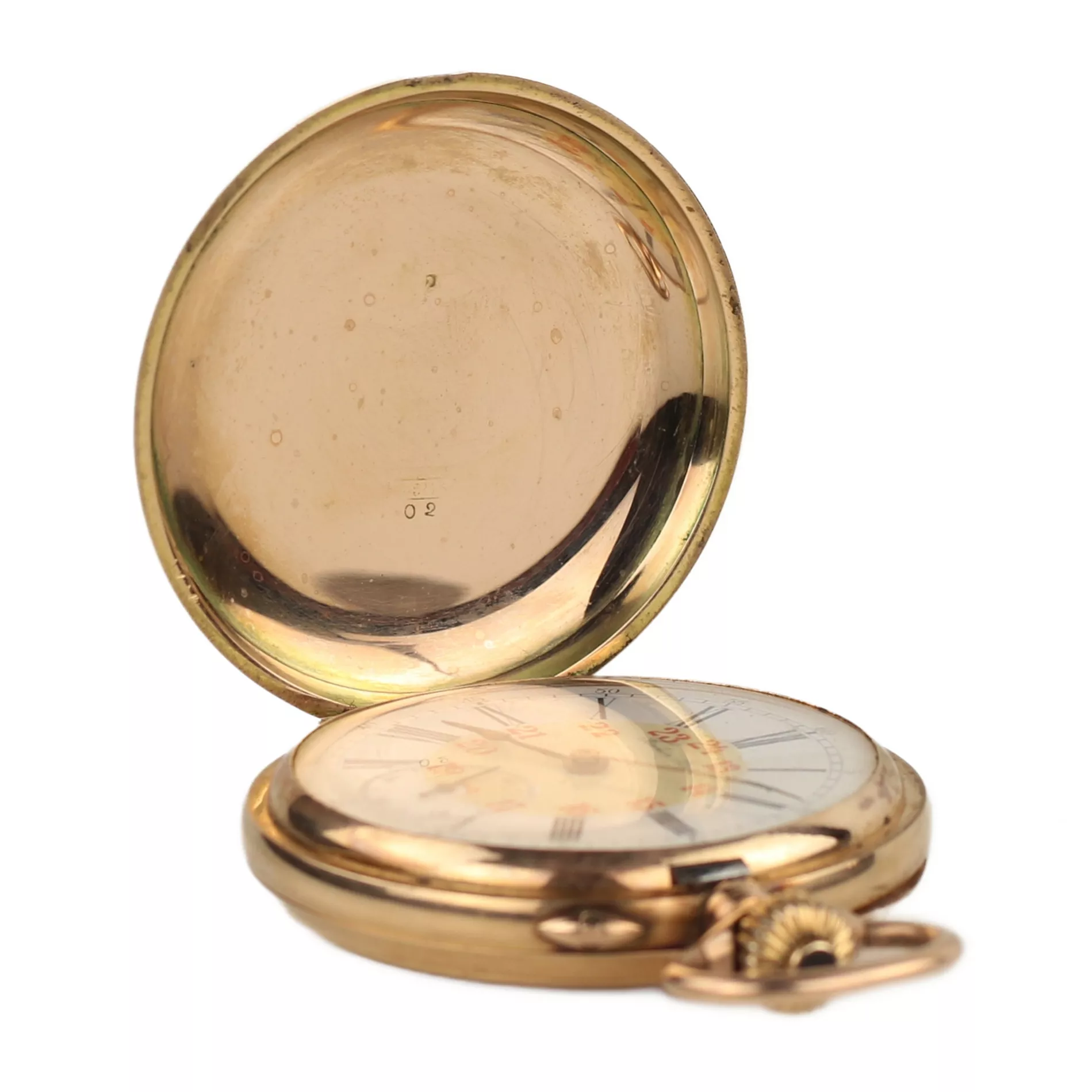 Montre de poche en or avec chaîne de Pavel Bure. Russie 1901-1902 