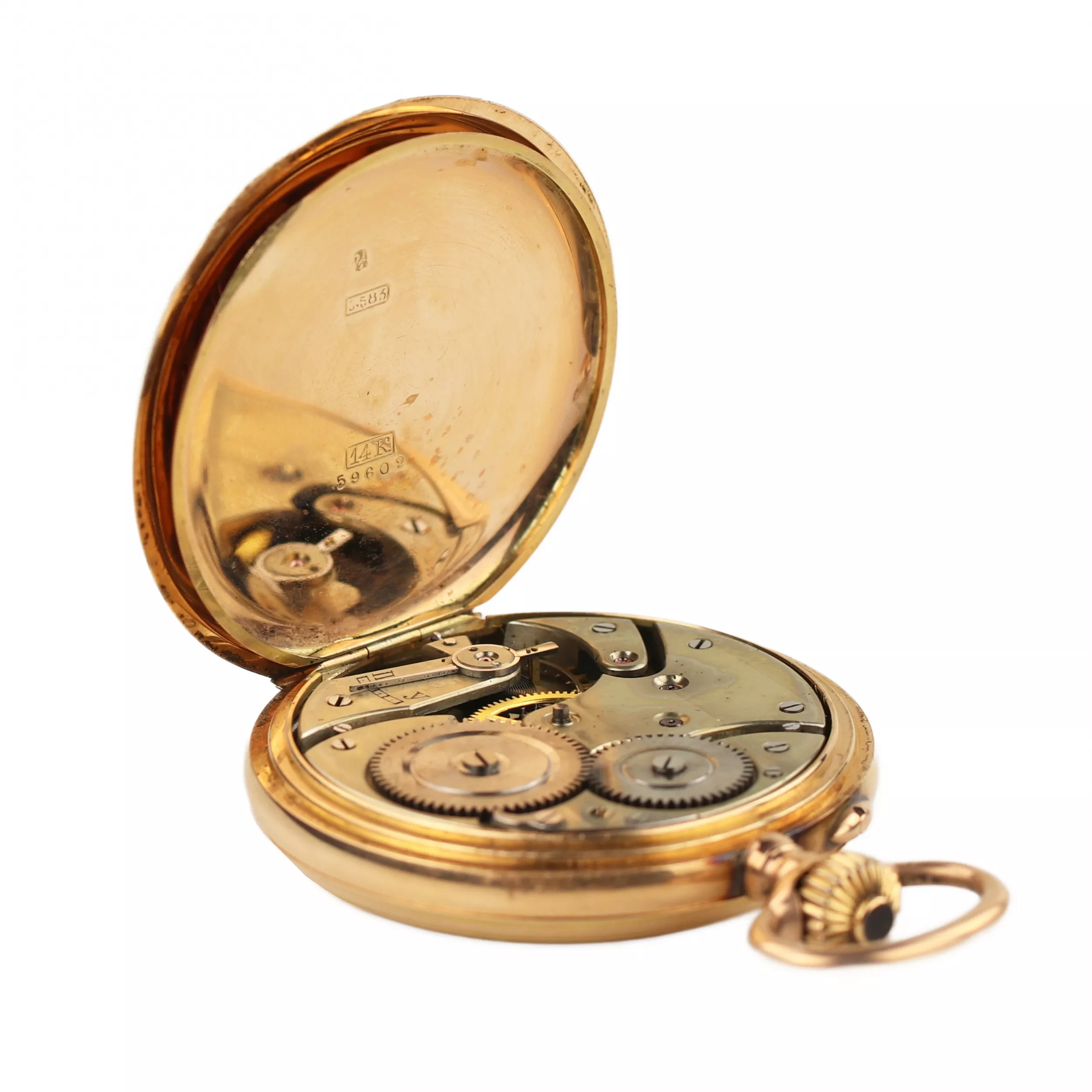 Montre de poche en or avec chaîne de Pavel Bure. Russie 1901-1902 