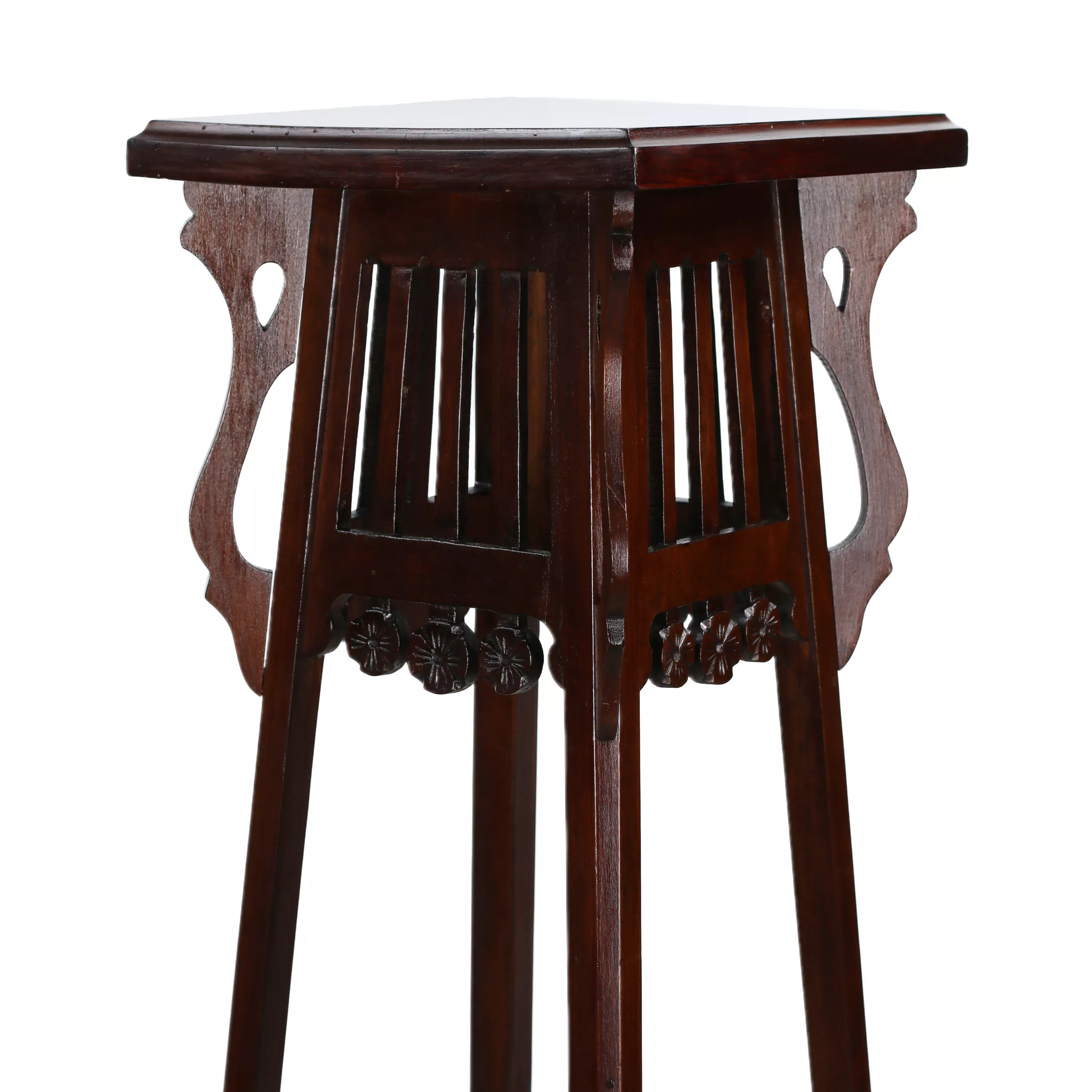 ART NOUVEAU WOODEN CONSOLE TABLE. TURN OF THE 19TH–20TH CENTURY