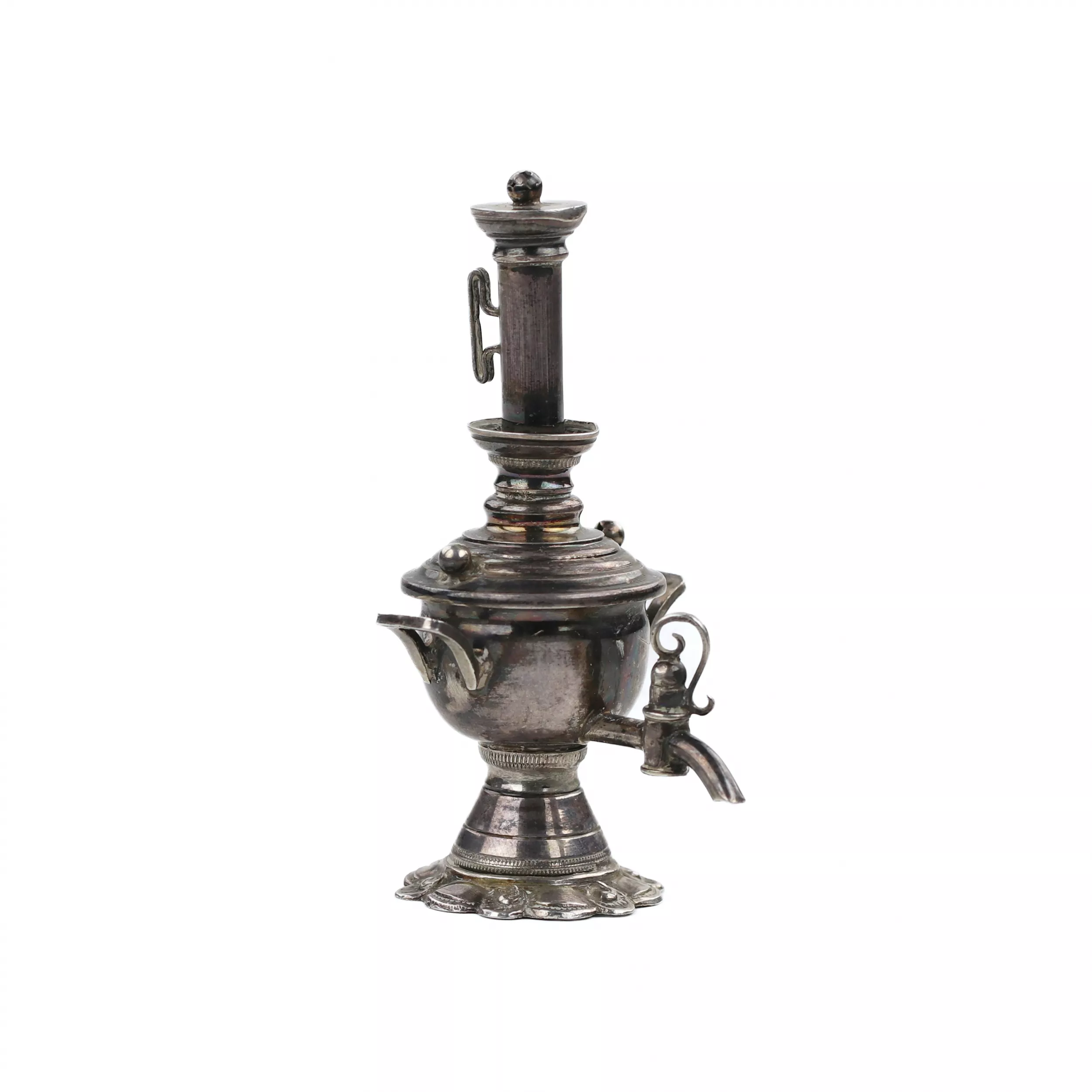 MINIATURE SILVER SAMOVAR. RUSSIA. EARLY 20TH CENTURY