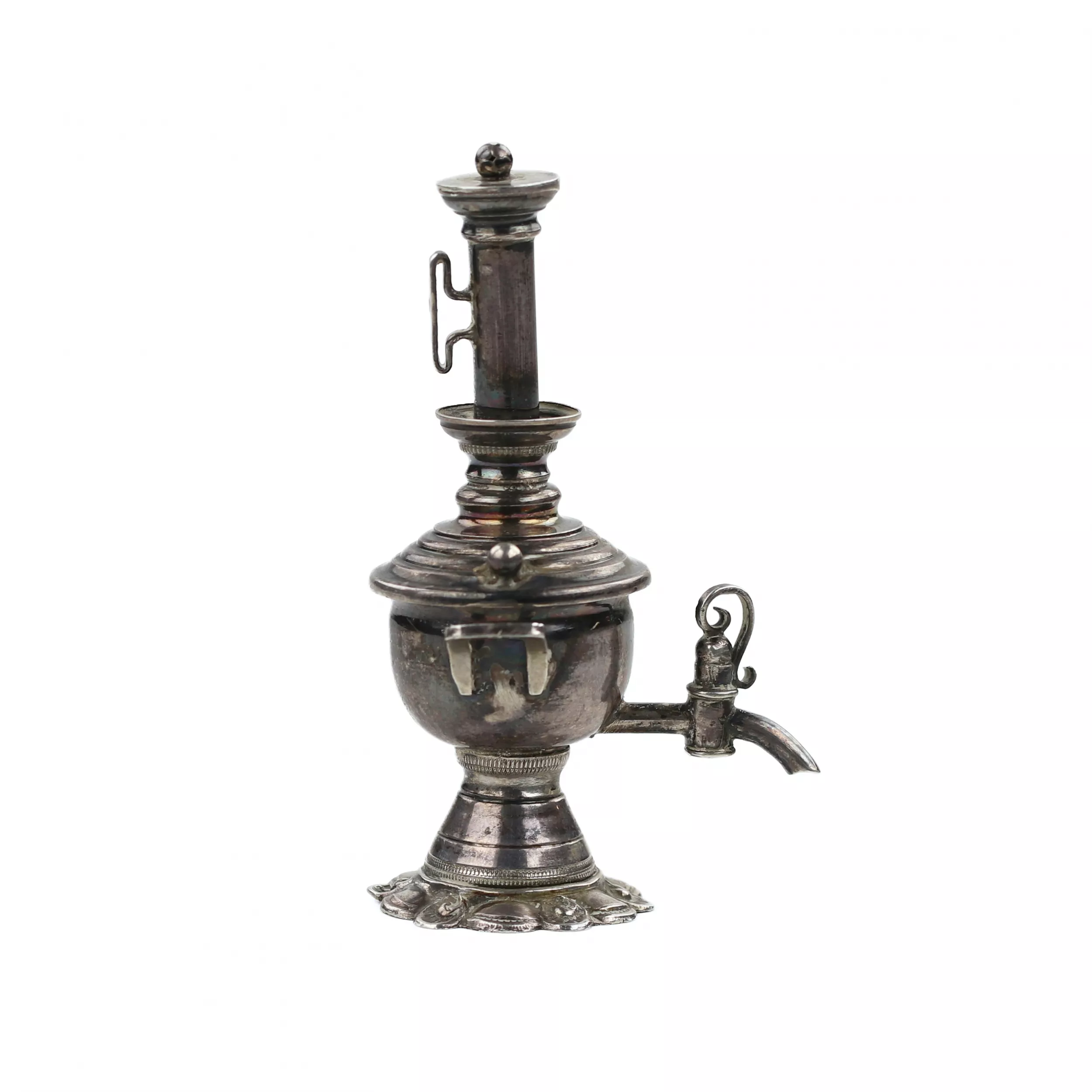 MINIATURE SILVER SAMOVAR. RUSSIA. EARLY 20TH CENTURY