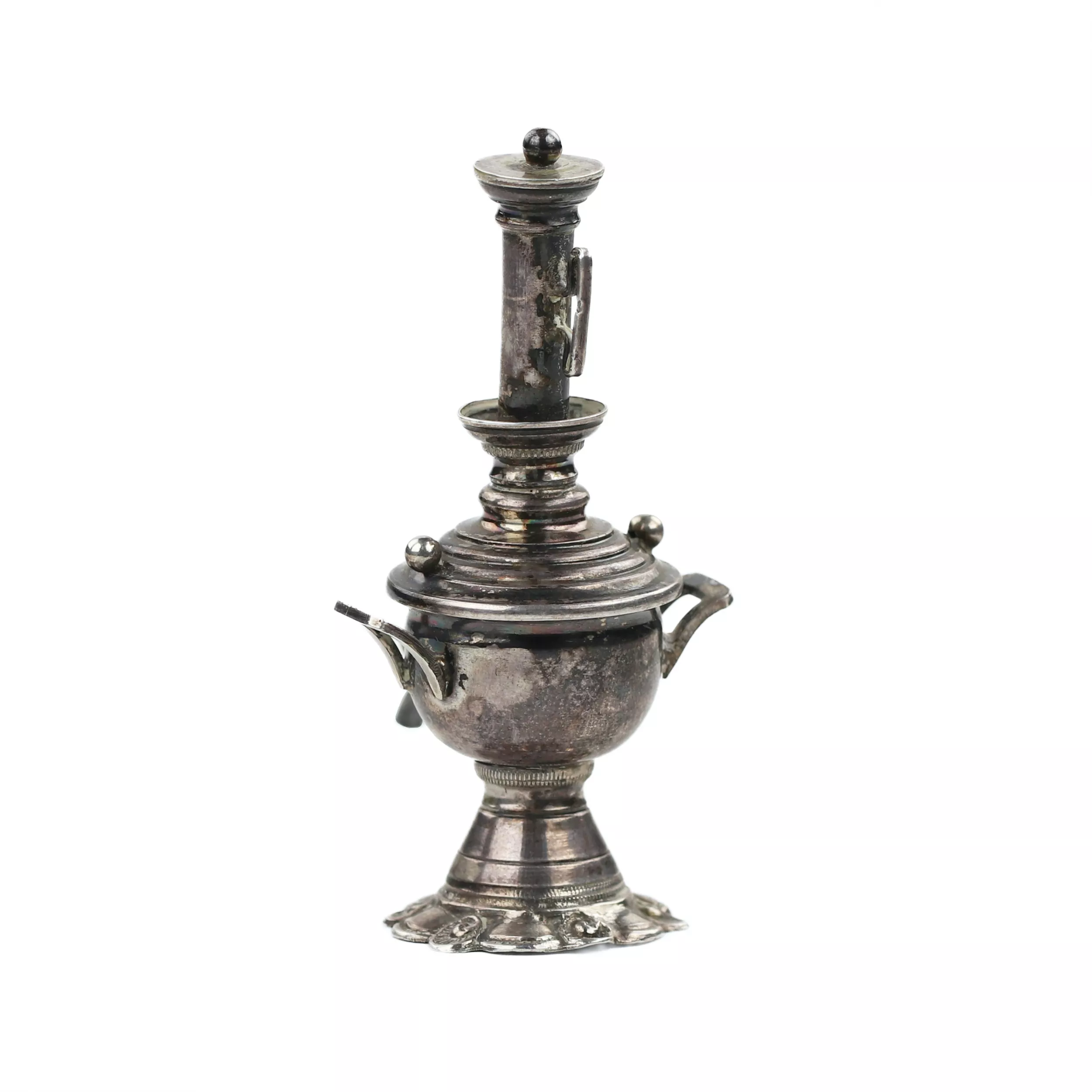MINIATURE SILVER SAMOVAR. RUSSIA. EARLY 20TH CENTURY