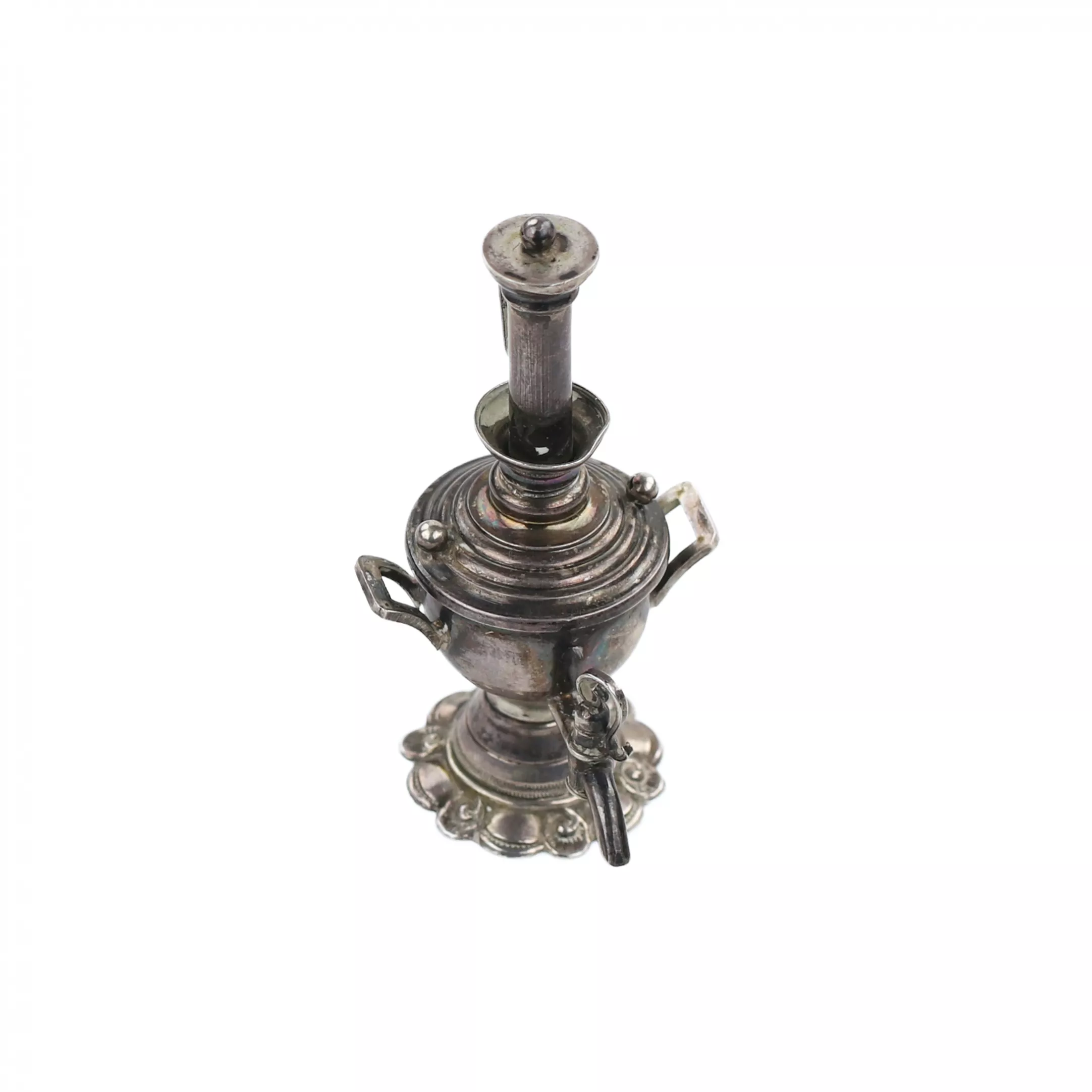 MINIATURE SILVER SAMOVAR. RUSSIA. EARLY 20TH CENTURY