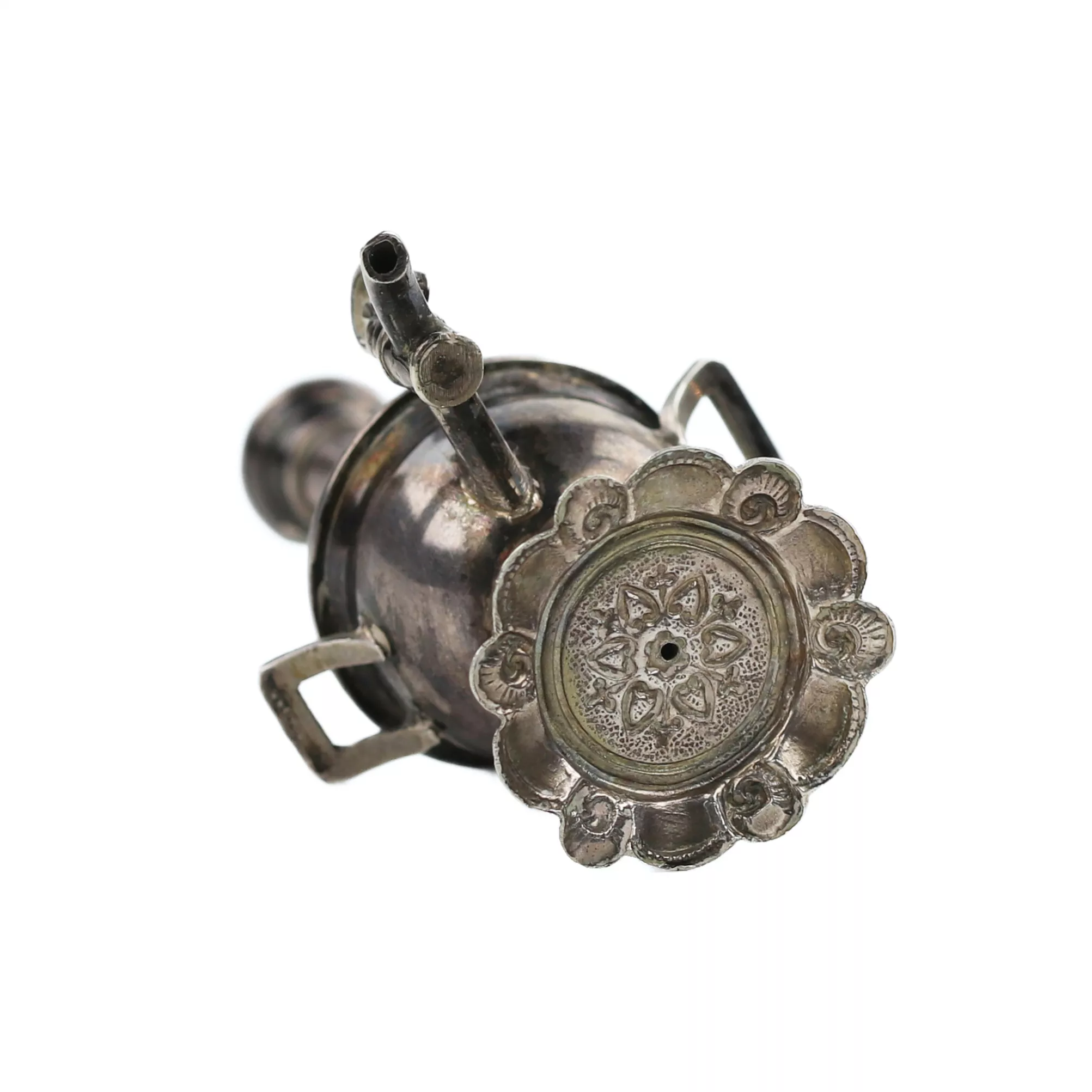 MINIATURE SILVER SAMOVAR. RUSSIA. EARLY 20TH CENTURY