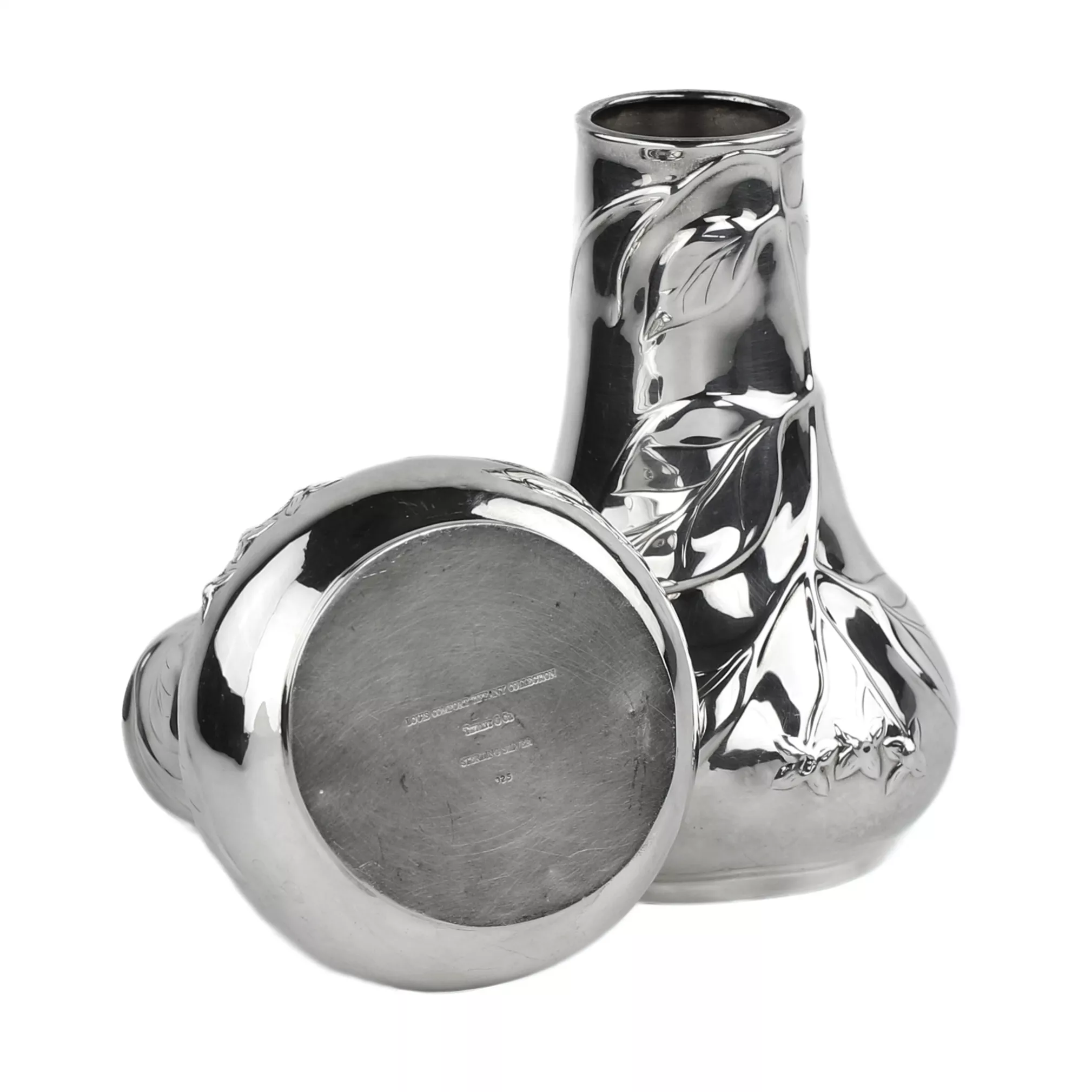 PAIR OF SILVER ART NOUVEAU VASES, TIFFANY & CO., USA, 20TH CENTURY