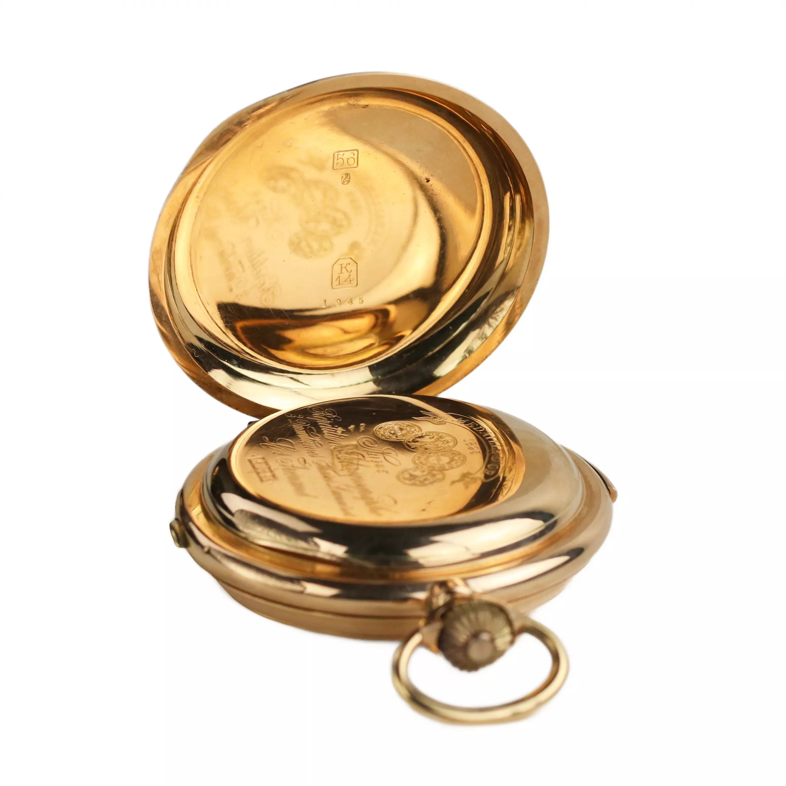 MONTRE DE POCHE EN OR À RÉPÉTITION LOUIS ARMAND SUISSE, VERS 1900