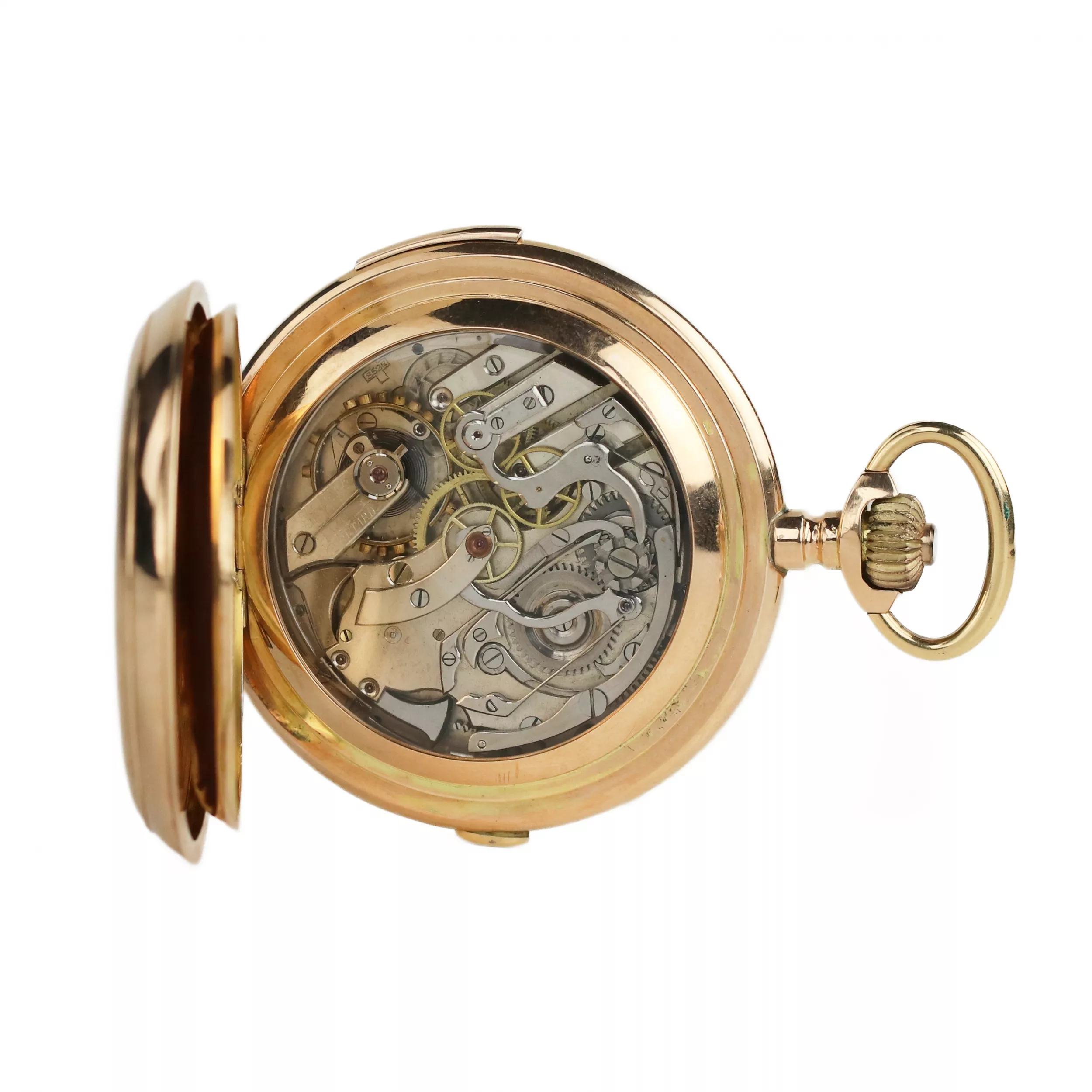 MONTRE DE POCHE EN OR À RÉPÉTITION LOUIS ARMAND SUISSE, VERS 1900
