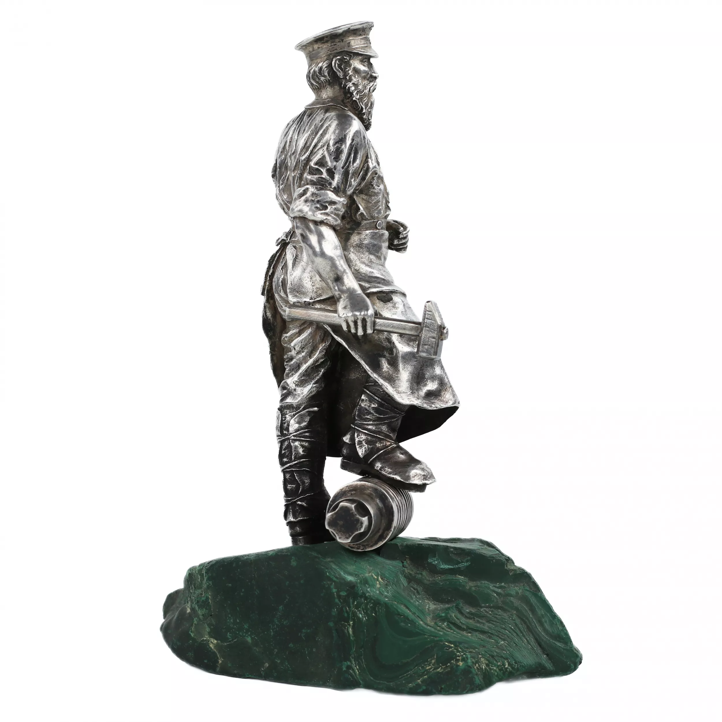 SCULPTURE EN ARGENT «INGÉNIEUR DES MINES». 1ÈRE ARTEL DE MOSCOU, 1908–1917
