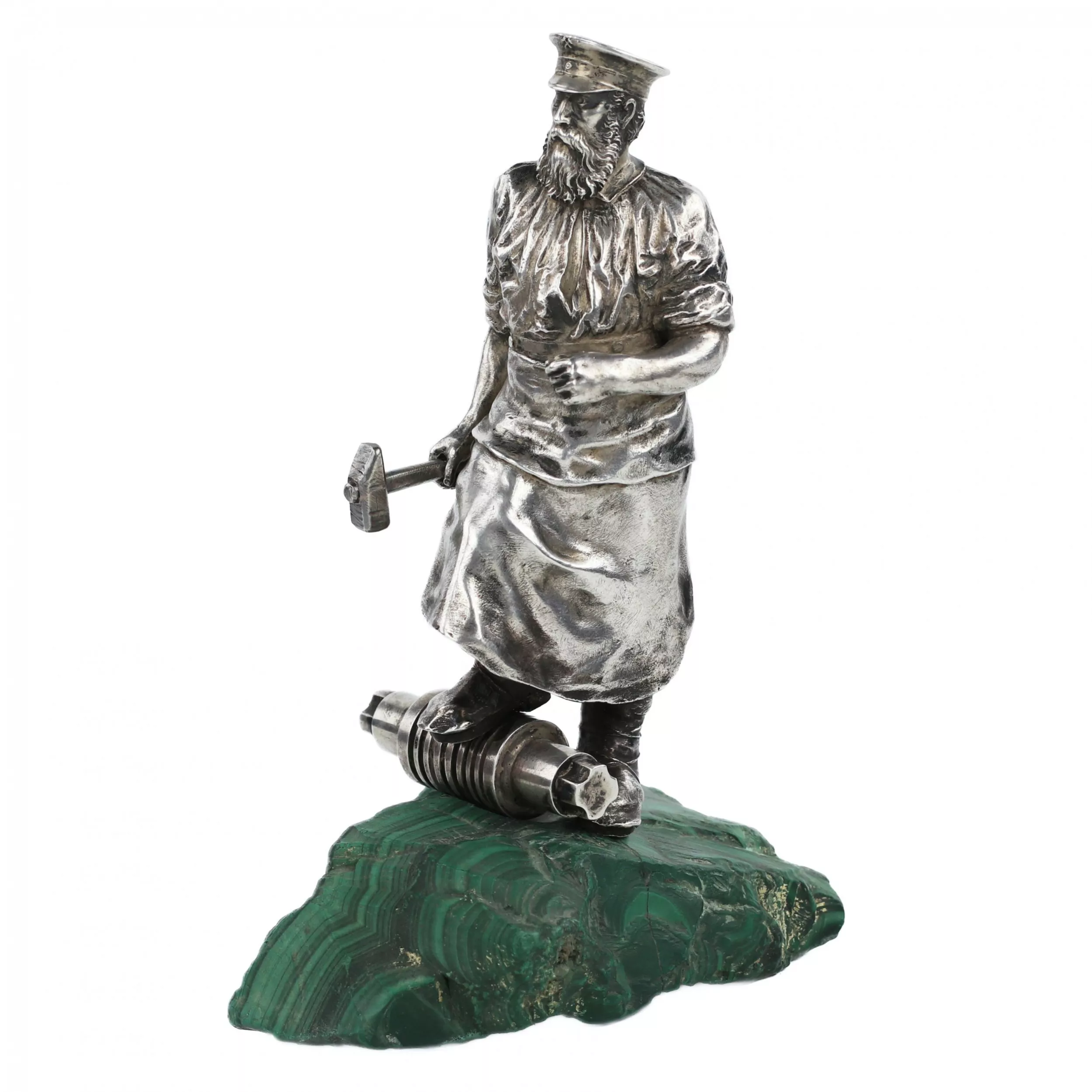 SCULPTURE EN ARGENT «INGÉNIEUR DES MINES». 1ÈRE ARTEL DE MOSCOU, 1908–1917
