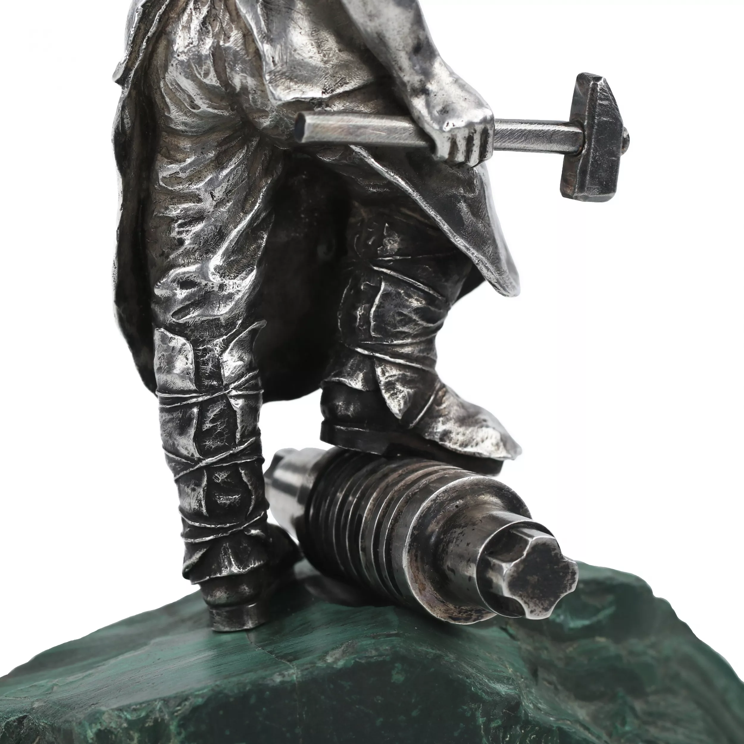 SCULPTURE EN ARGENT «INGÉNIEUR DES MINES». 1ÈRE ARTEL DE MOSCOU, 1908–1917