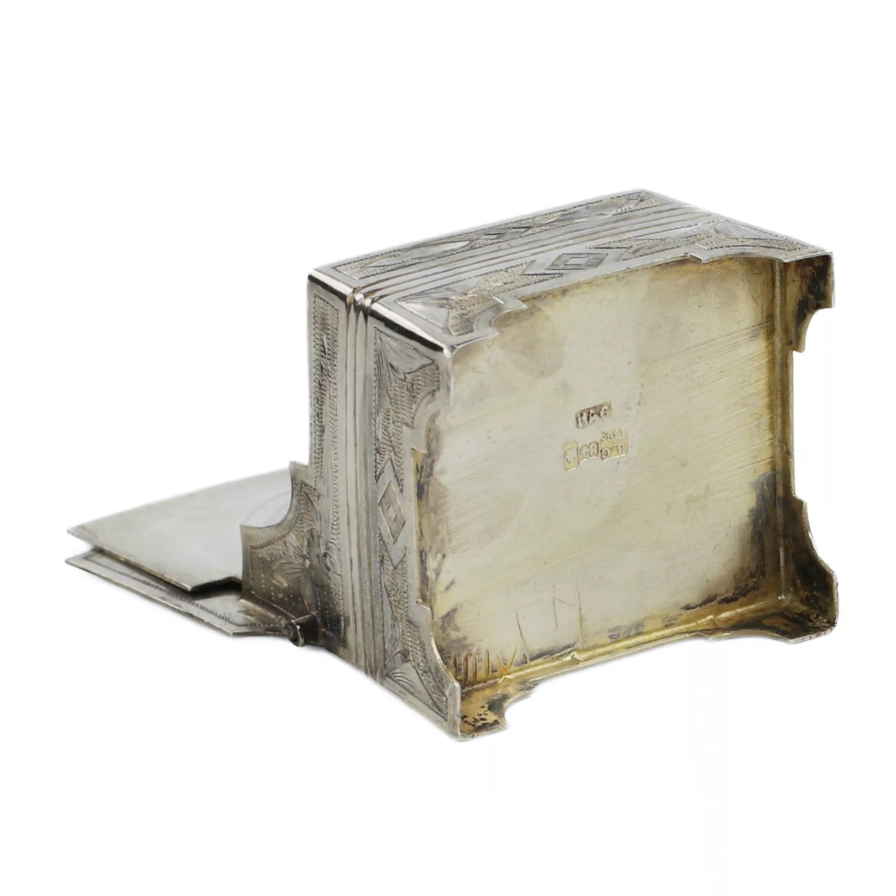 Salière russe en argent en forme de siège. Ivan Alekseevitch Svéchnikov. Moscou, 1885.