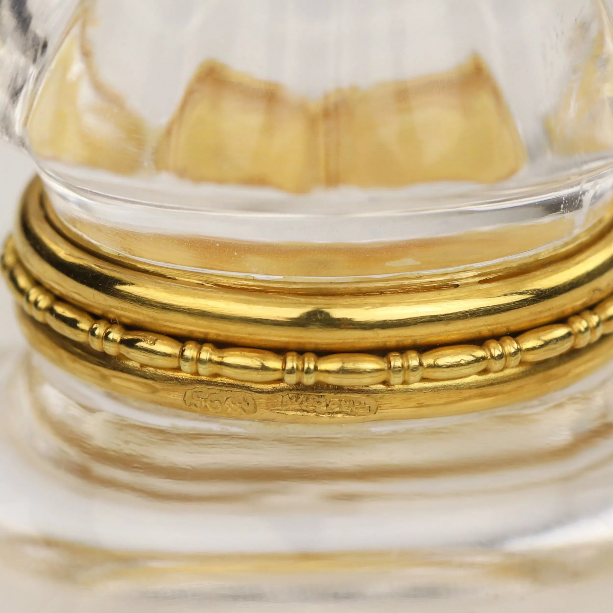 MOUNTAIN CRYSTAL BOWL WITH GOLD MOUNT BY FABERGÉ SAINT PETERSBURG, 1880–1890