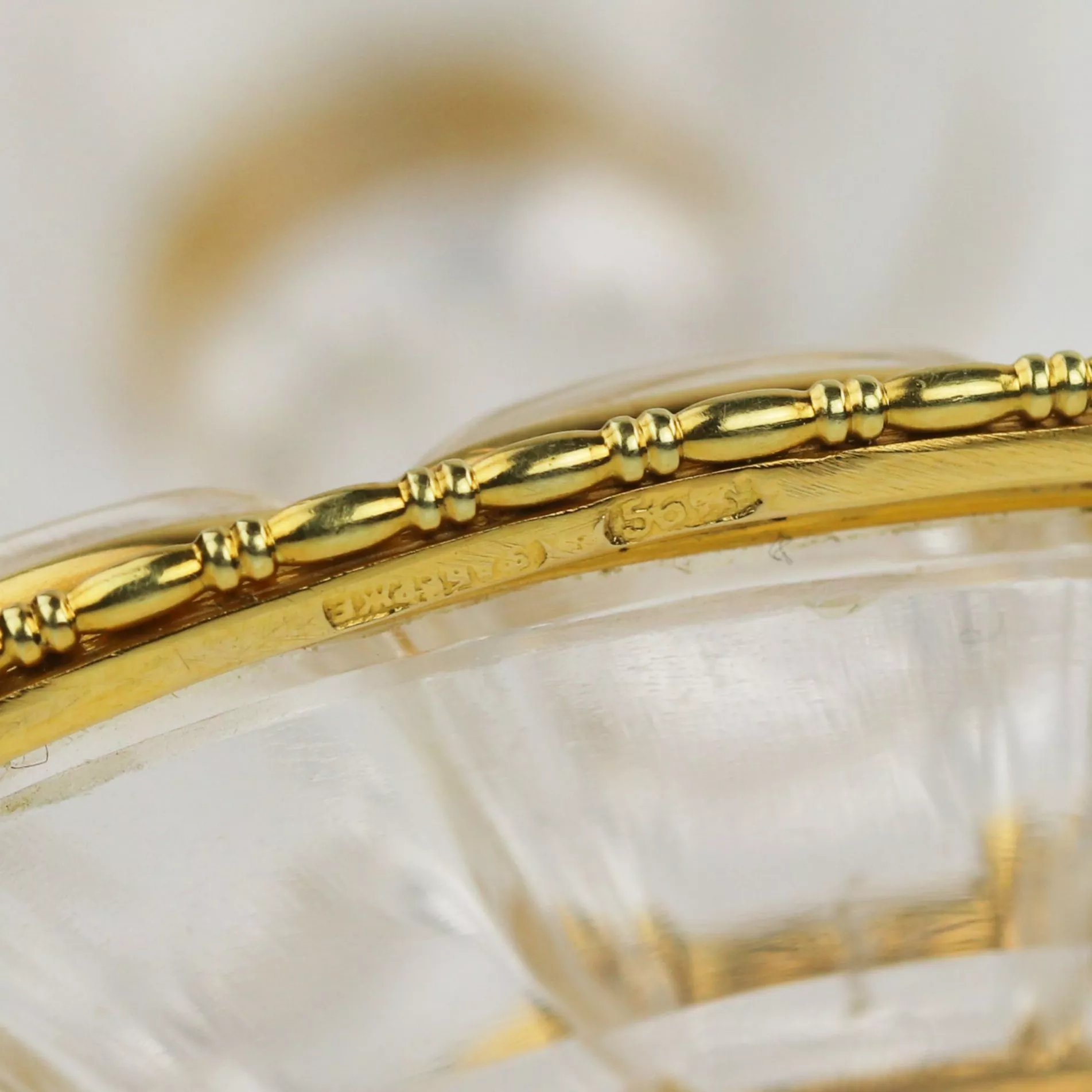 MOUNTAIN CRYSTAL BOWL WITH GOLD MOUNT BY FABERGÉ SAINT PETERSBURG, 1880–1890