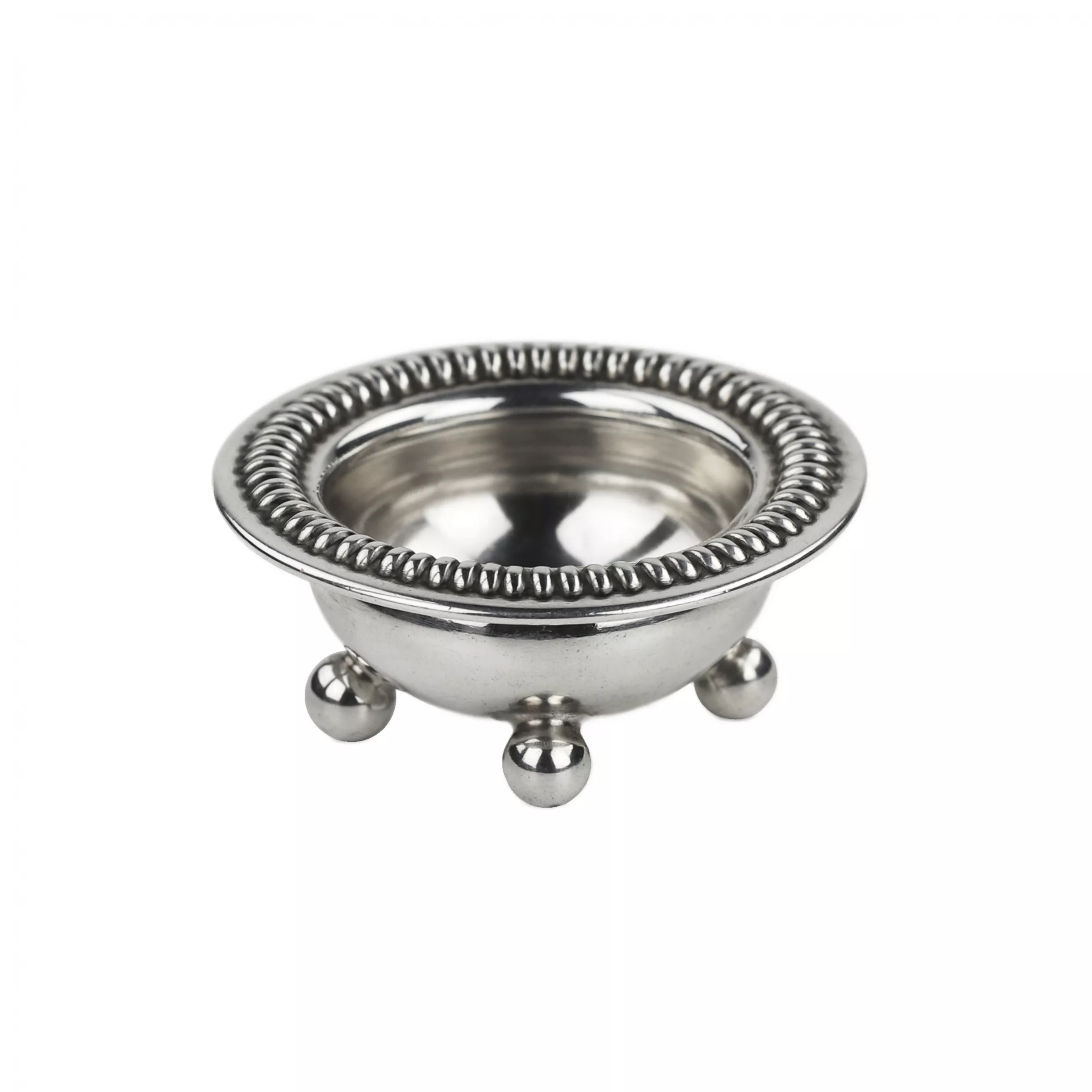 SALERON SUR TROIS PIEDS BOULE GORHAM SILVER CO., ÉTATS-UNIS, XXe SIÈCLE