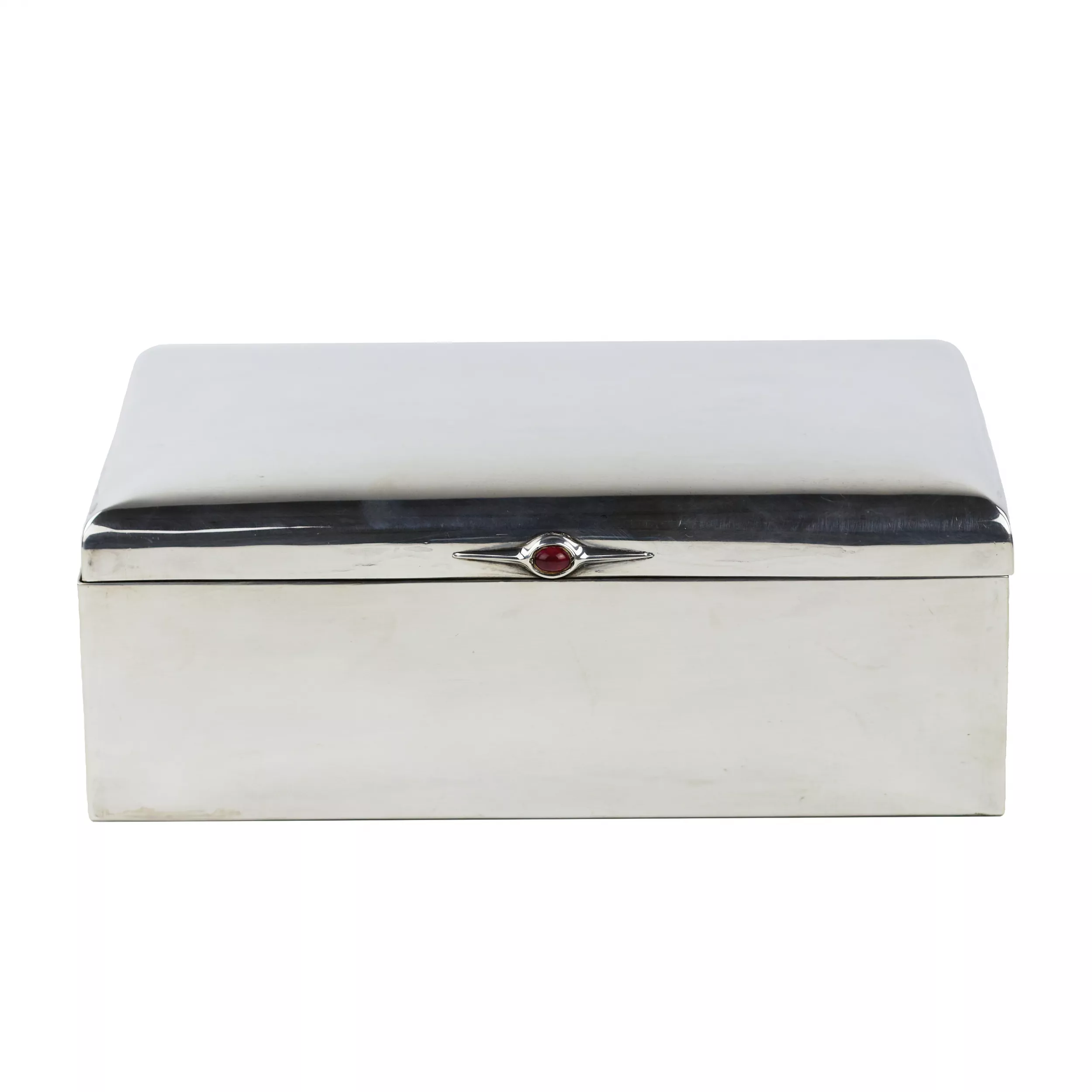 BOÎTE À CIGARes EN ARGENT AVEC CABOCHON SUÈDE, XXe SIÈCLE