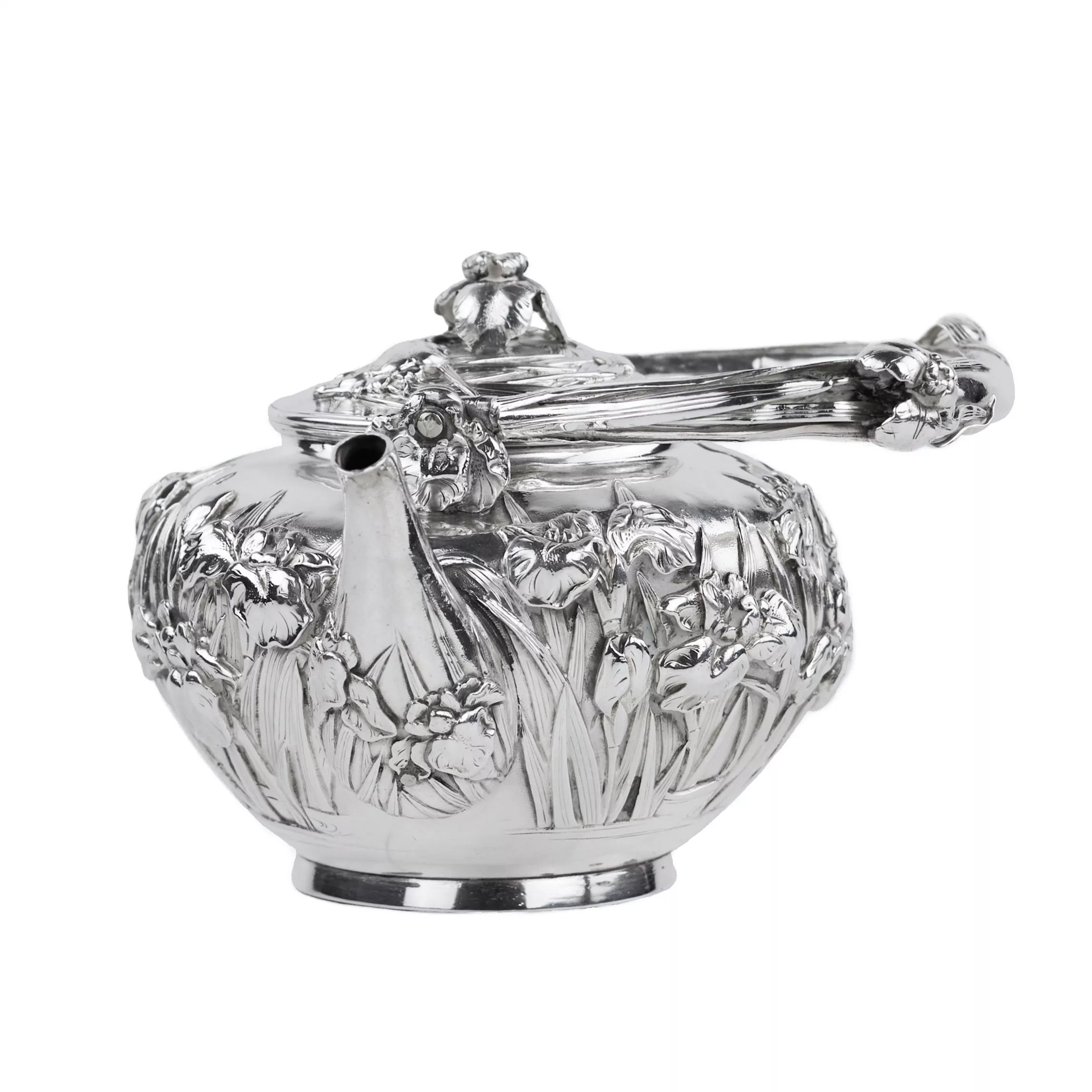 SILVER TEA SET JAPAN, MEIJI PERIOD (1868-1912) 