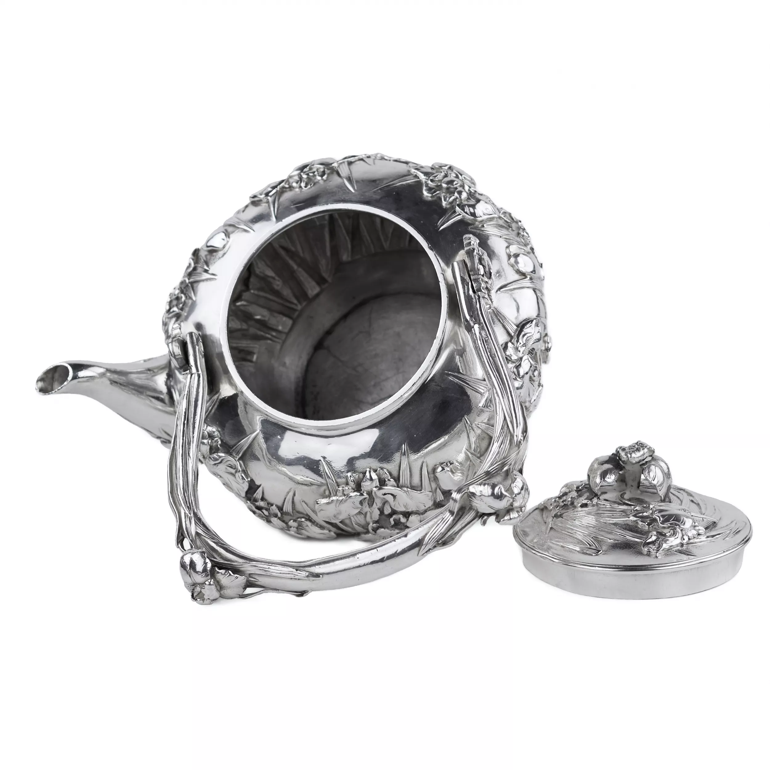 SILVER TEA SET JAPAN, MEIJI PERIOD (1868-1912) 