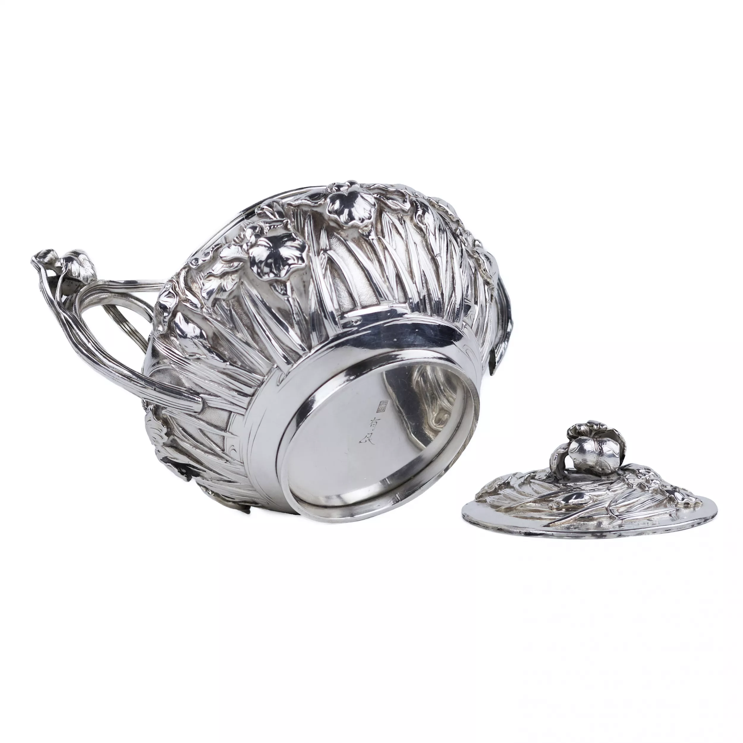SILVER TEA SET JAPAN, MEIJI PERIOD (1868-1912) 