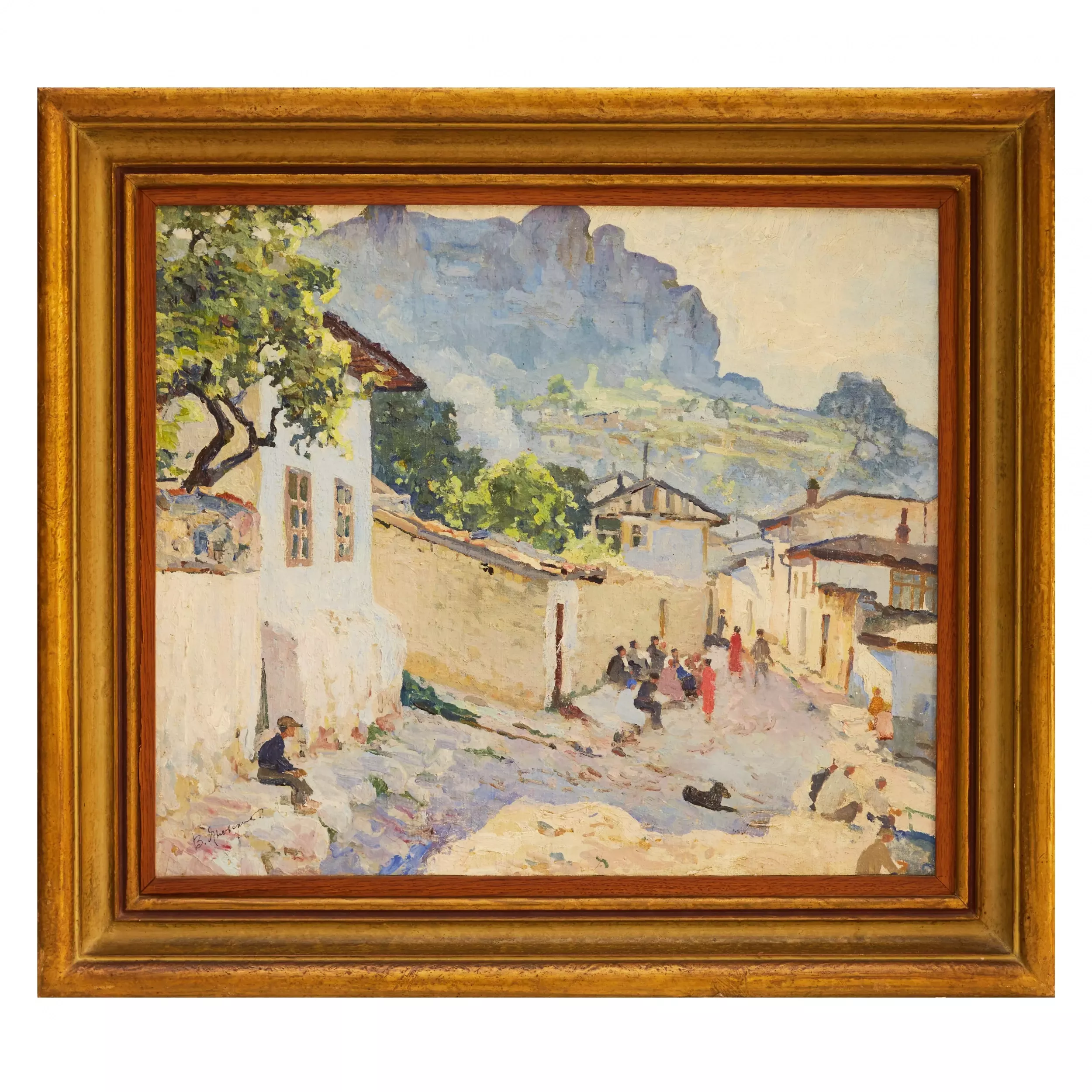 ВЛАДИМИР КОНСТАНТИНОВИЧ ЯНОВСКИЙ (1876–1966). КРЫМСКИЙ ПЕЙЗАЖ РОССИЯ, НАЧАЛО ХХ ВЕКА