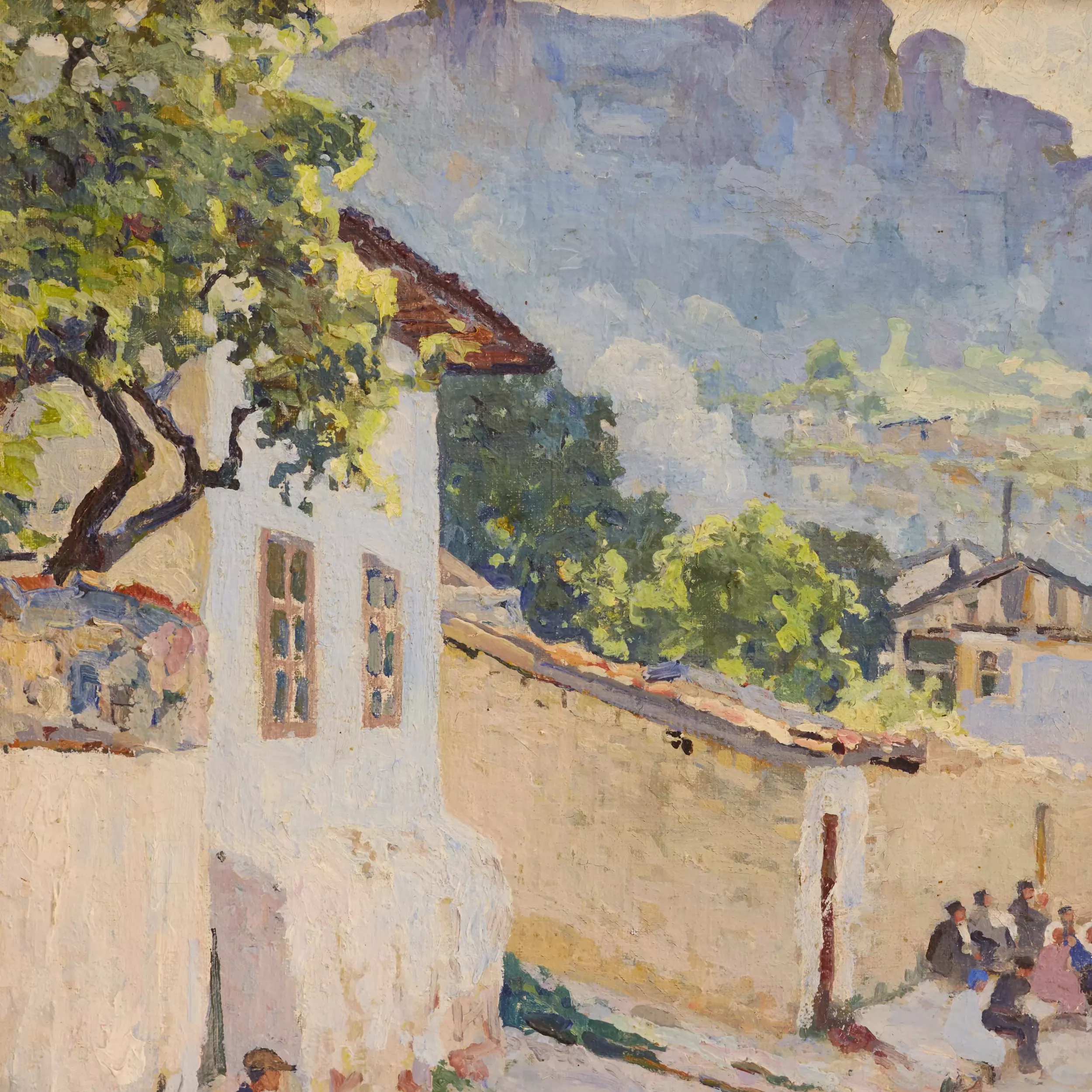 ВЛАДИМИР КОНСТАНТИНОВИЧ ЯНОВСКИЙ (1876–1966). КРЫМСКИЙ ПЕЙЗАЖ РОССИЯ, НАЧАЛО ХХ ВЕКА