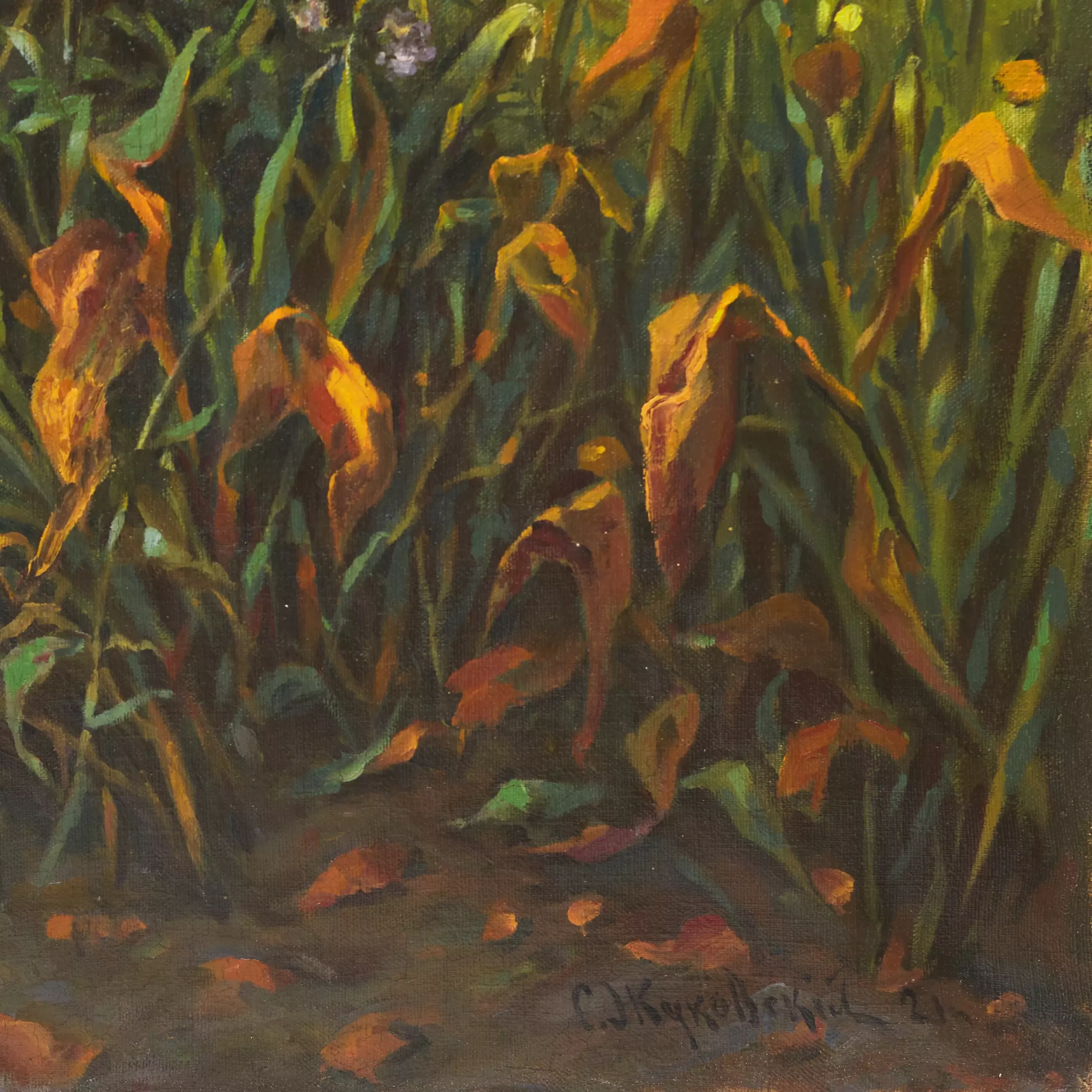 DACHA AVEC JARDIN EN FLEURS STANISLAV ZHOUKOVSKI. 1921