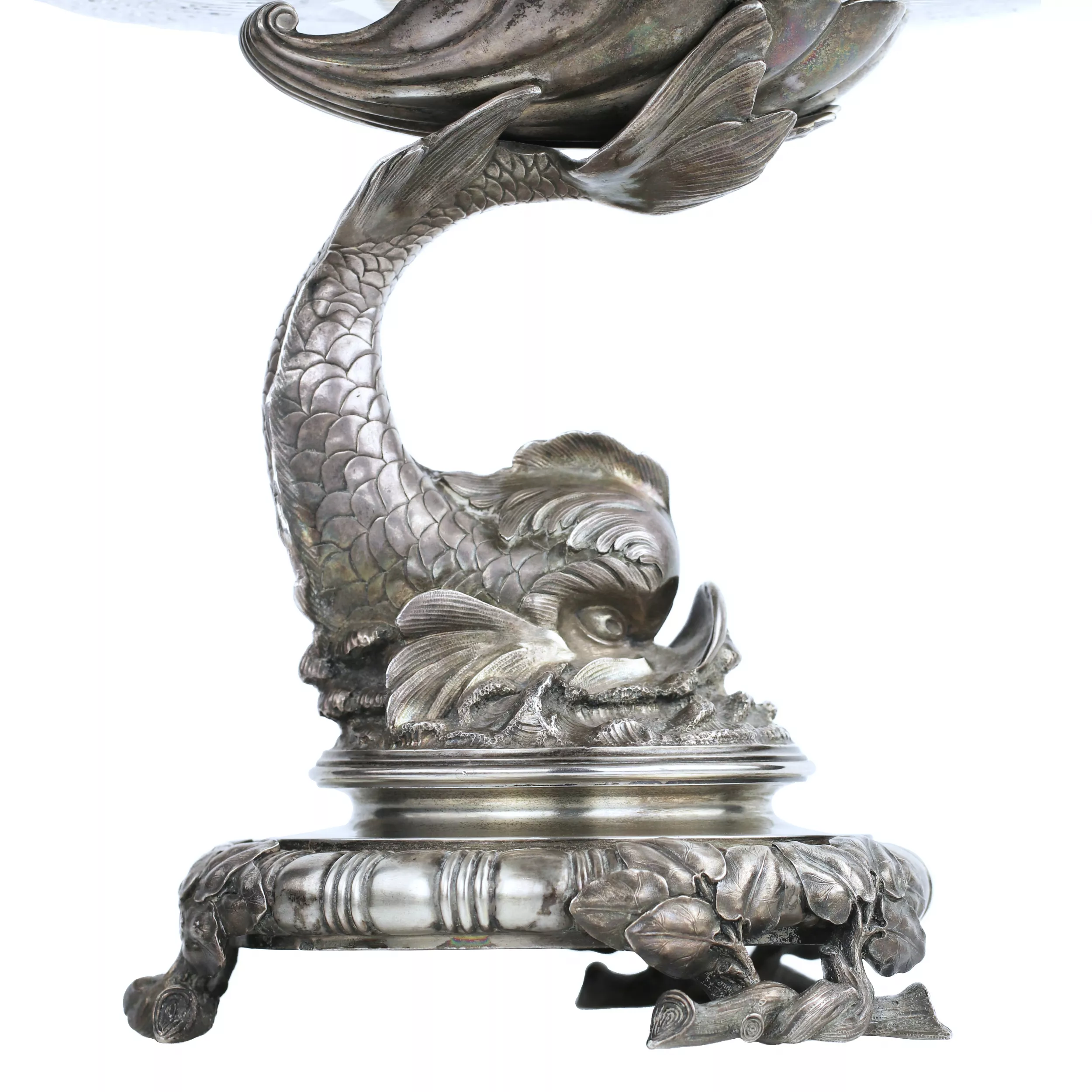EXCEPTIONNELLE PAIRE DE TAZZAS EN CRISTAL SUR PIÉTEMENTS EN ARGENT. MAISON DES FRÈRES GRACHEV RUSSIE, SAINT-PÉTERSBOURG, FIN DU XIXᵉ SIÈCLE