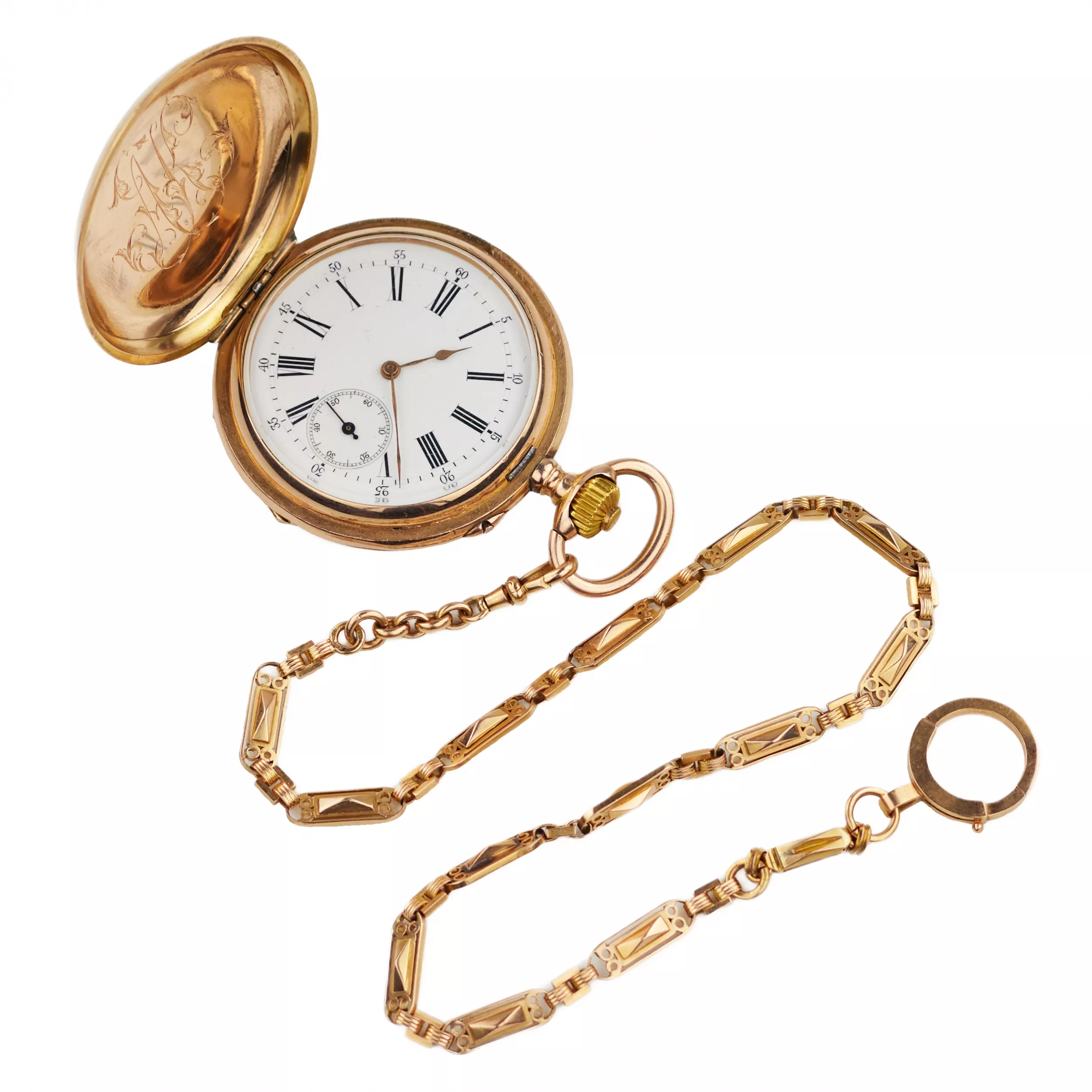 MONTRE DE POCHE À L’AIGLE BICÉPHALE DE RUSSIE  RUSSIE, PAVEL BUHRÉ, VERS 1900–1903