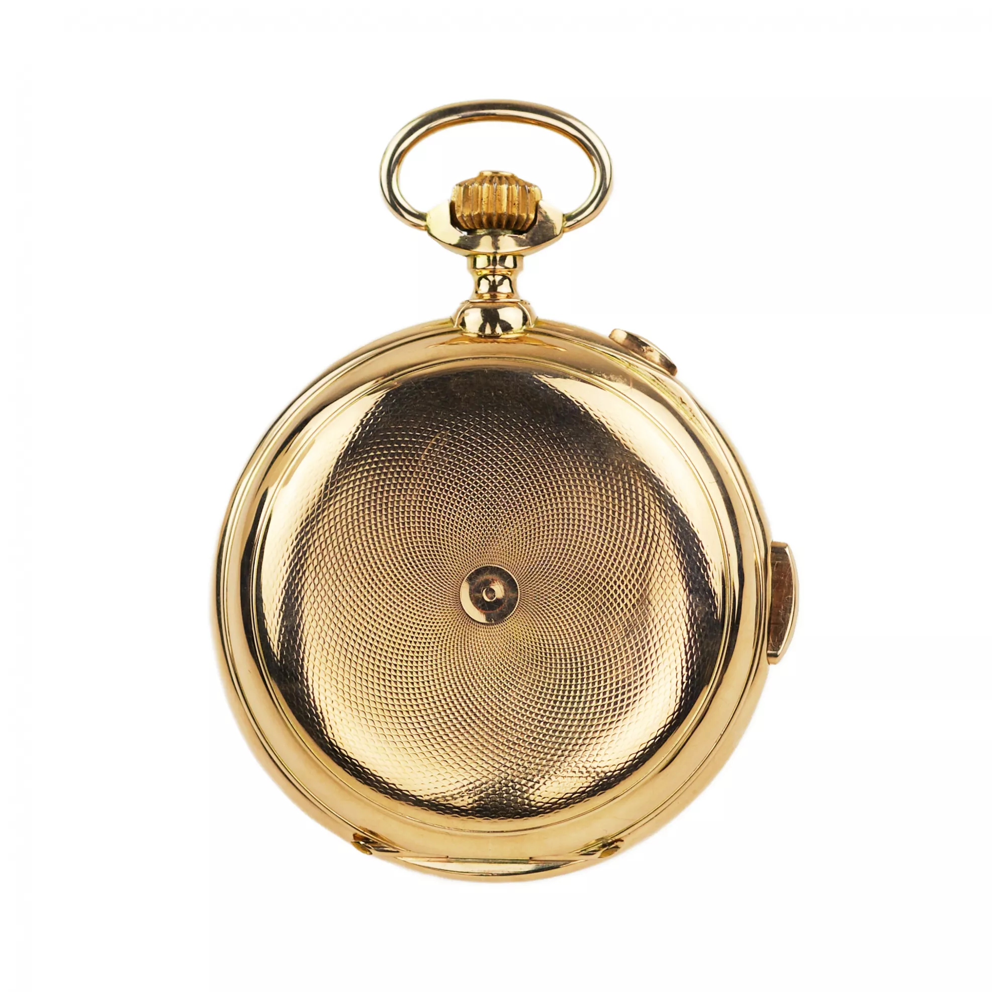 PAUL BUHRÉ  LE PHARE. GOLD POCKET WATCH WITH MINUTE REPEATER, CHRONOGRAPH, MOON PHASES AND CYRILLIC CALENDAR. CIRCA 1903