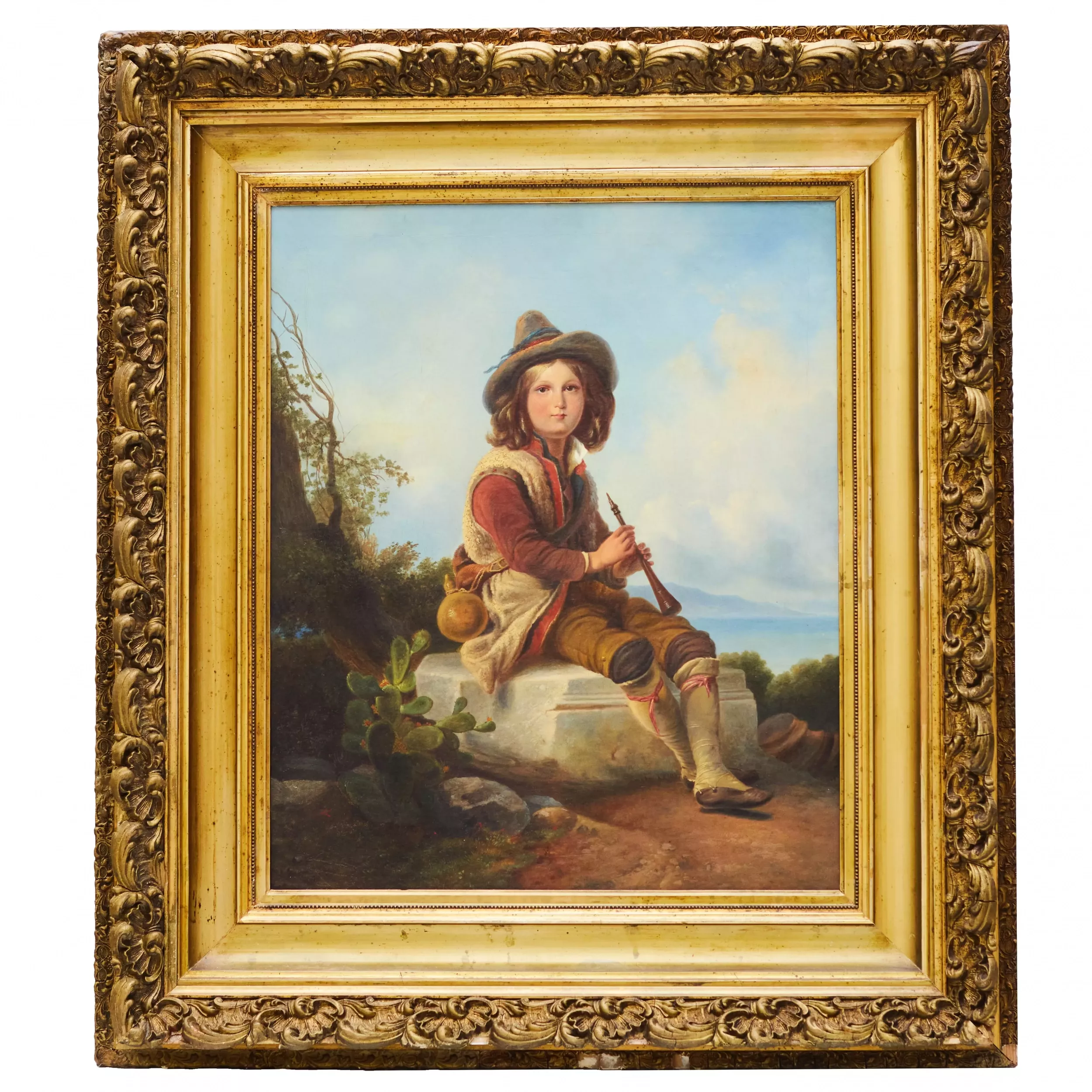 CARL TIMOLEON VON NEFF (1804–1877). BOY WITH A FLUTE  RUSSIA / ESTONIA, 1841