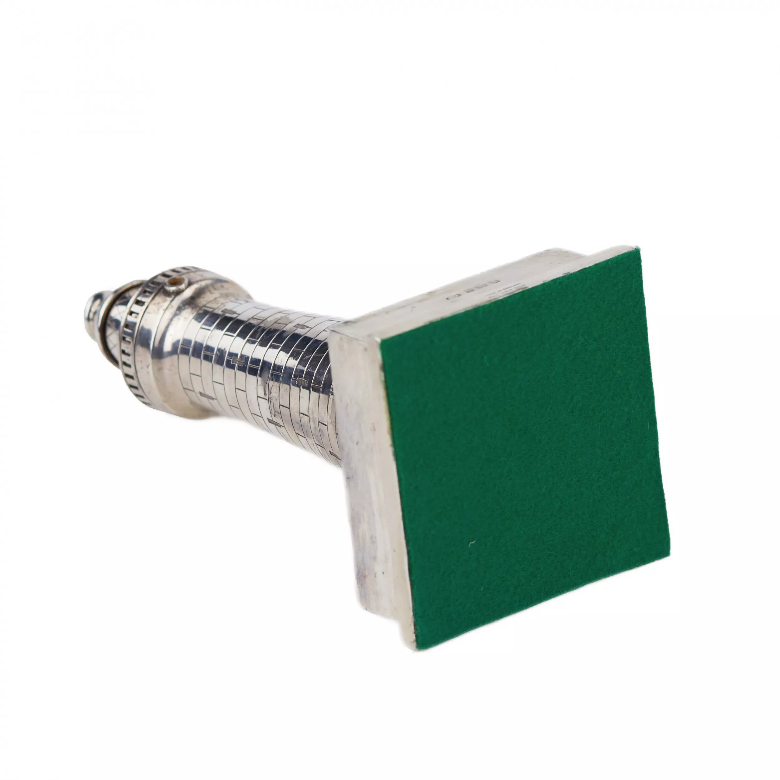 BRIQUET EN ARGENT EN FORME DE PHARE, SHORT & MASON, BIRMINGHAM, 1931