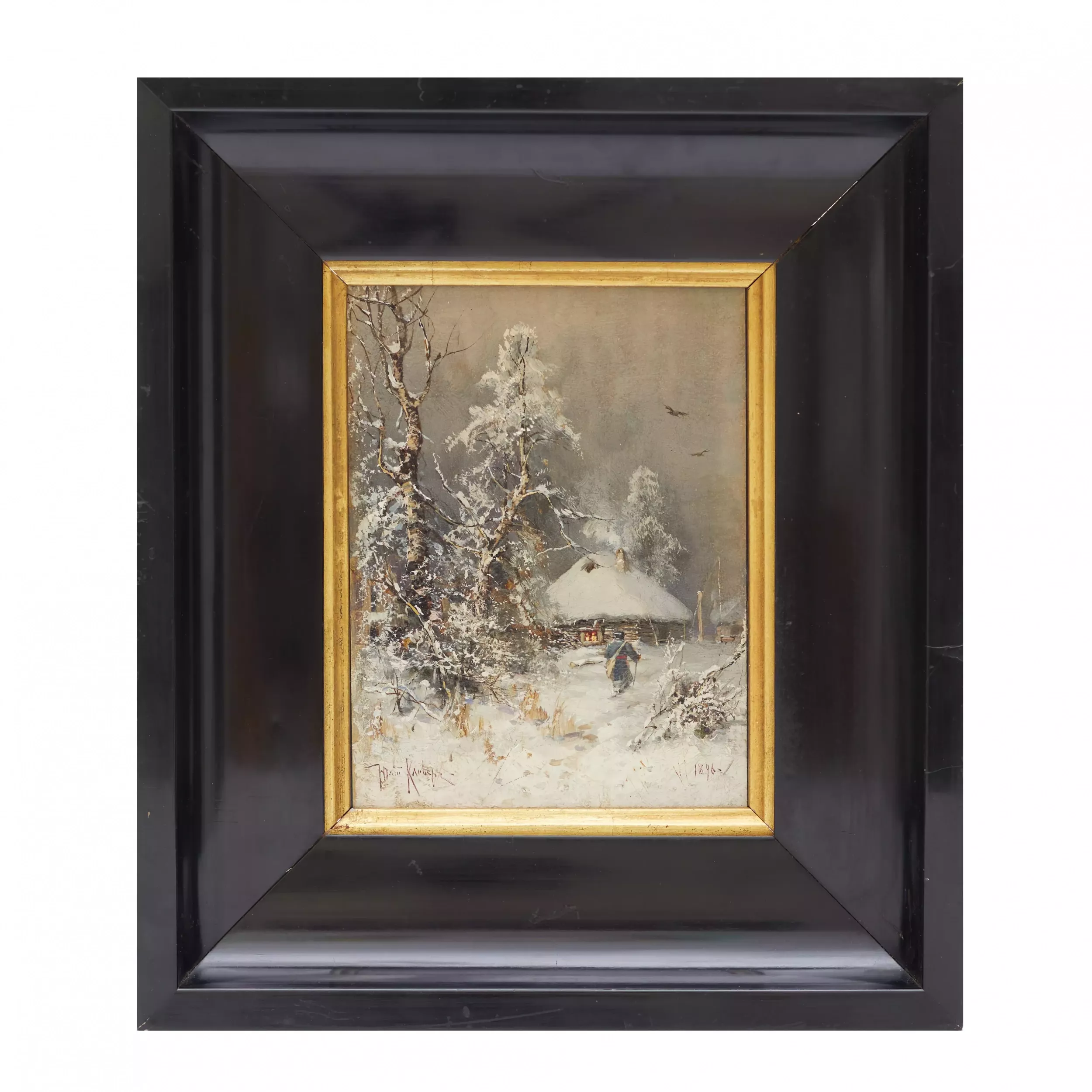  PAYSAGE D’HIVER, JULIUS VON KLEVER (1850–1924)  RUSSIE, 1896
