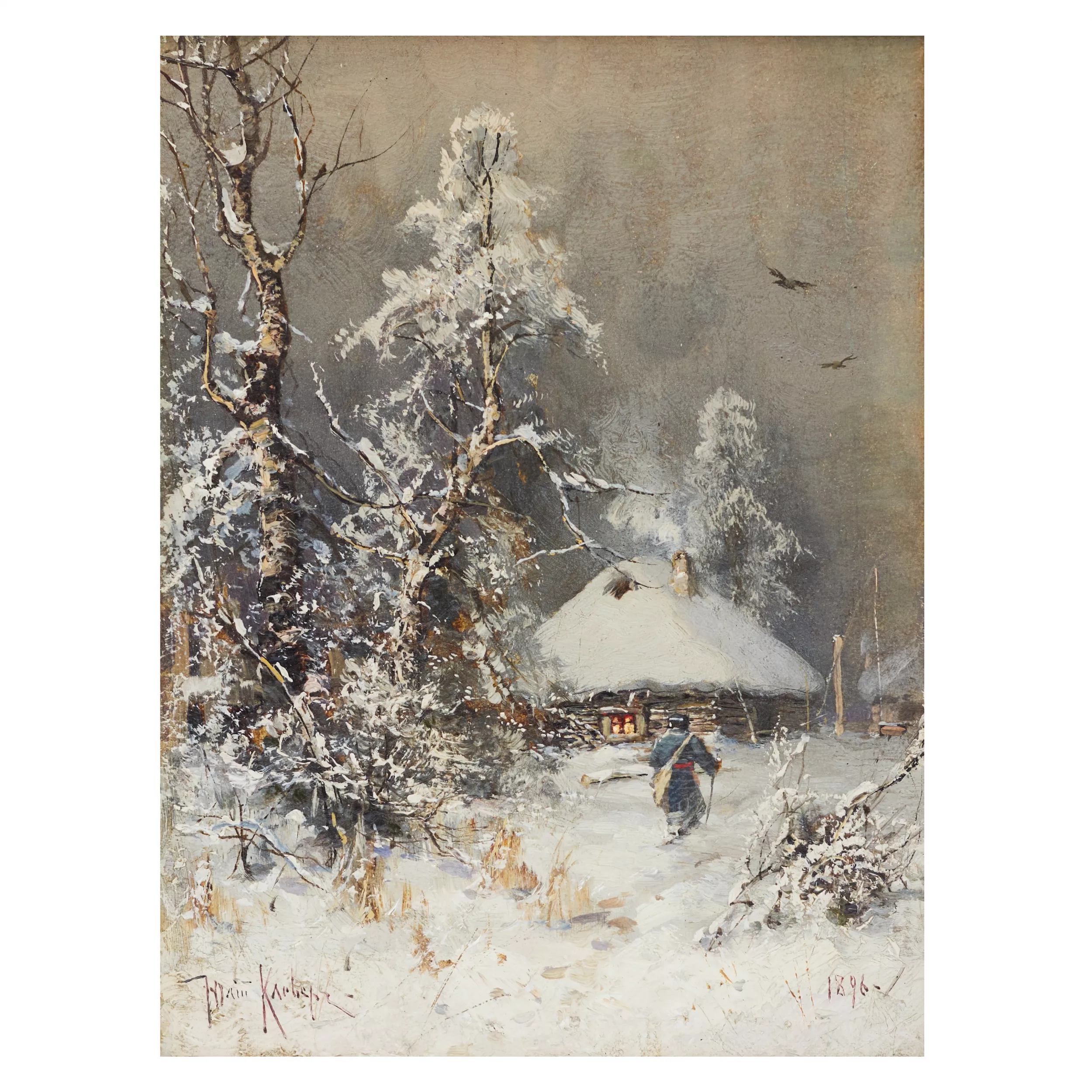  PAYSAGE D’HIVER, JULIUS VON KLEVER (1850–1924)  RUSSIE, 1896