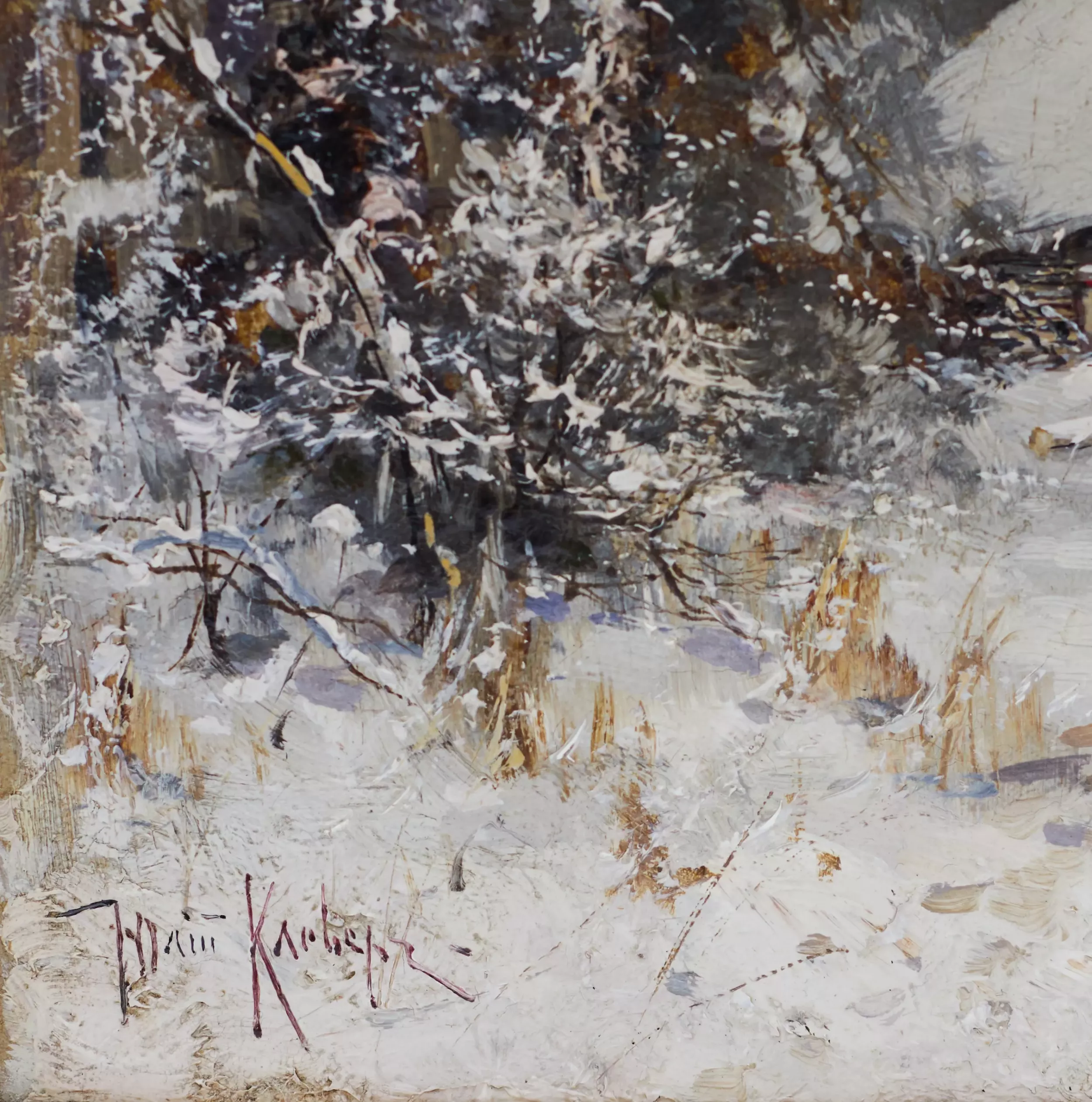  PAYSAGE D’HIVER, JULIUS VON KLEVER (1850–1924)  RUSSIE, 1896