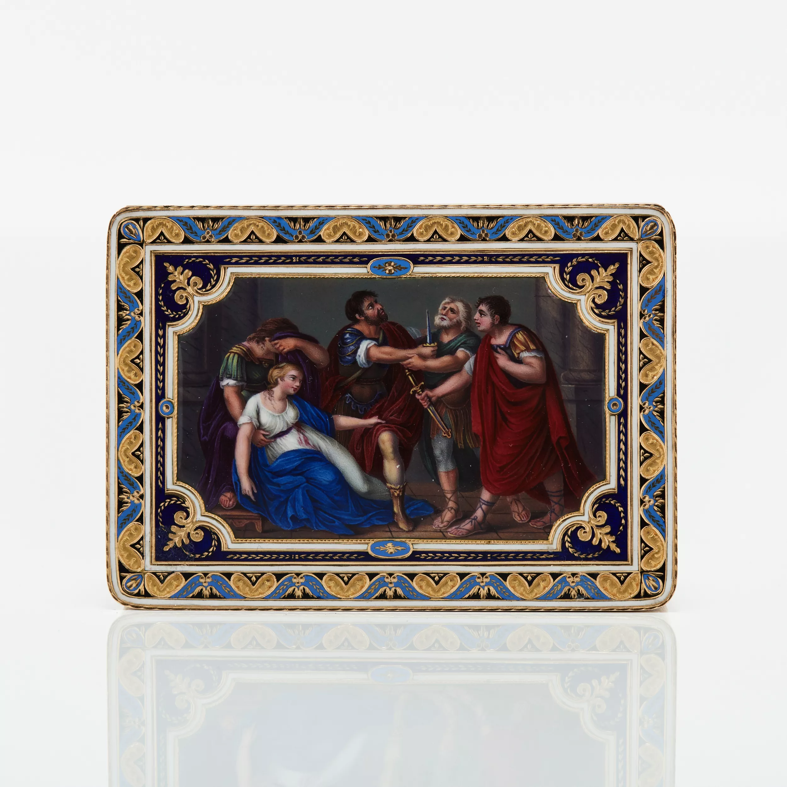 GOLD SNUFFBOX WITH ENAMEL. GEORG REMOND, LAMY ET CIE GENEVA, 1801–1805