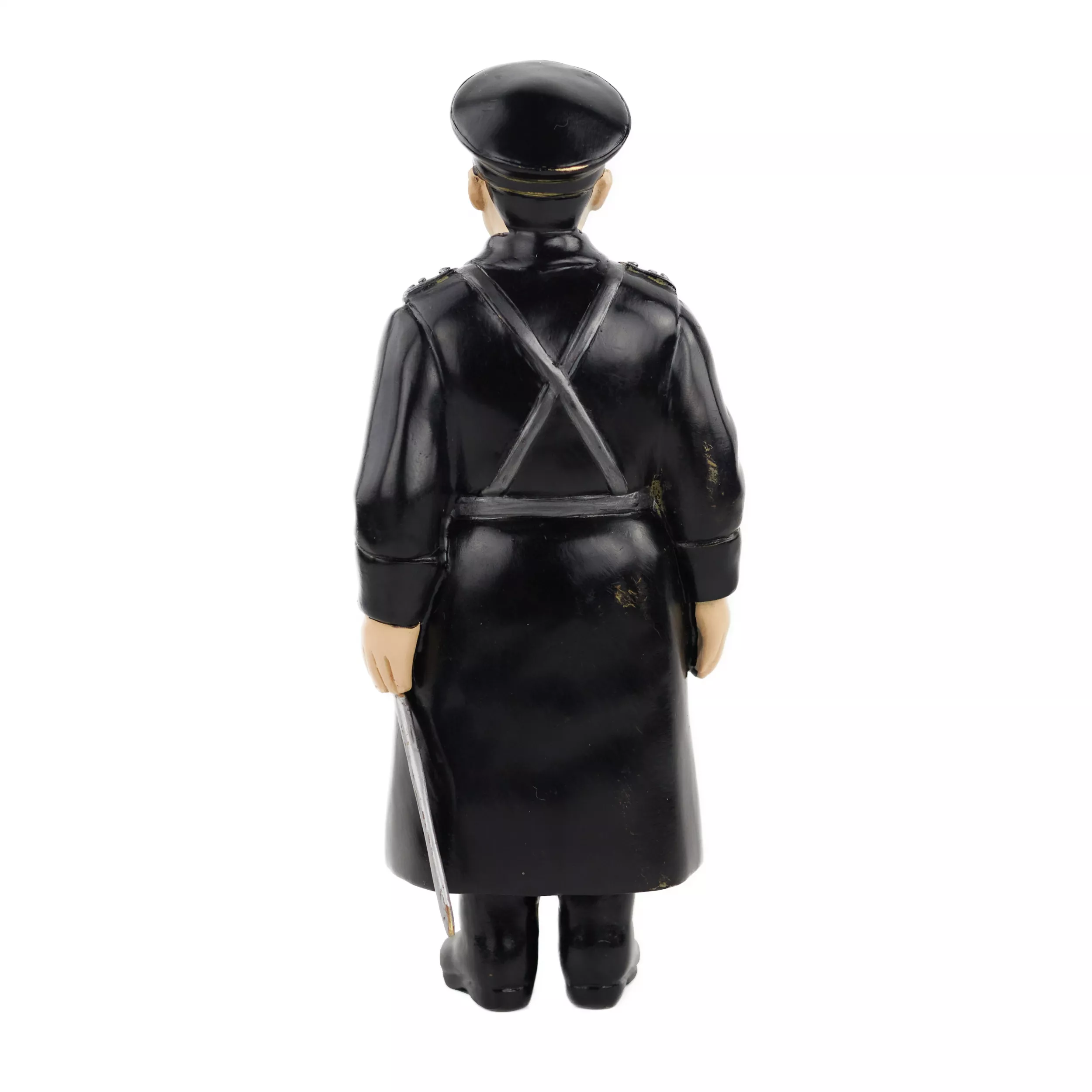 FIGURINE EN BRONZE D’UN POLICIER RUSSE, PEINTE À FROID D’APRÈS UN MODÈLE DE FABERGÉ RUSSIE, SAINT-PÉTERSBOURG, 1911