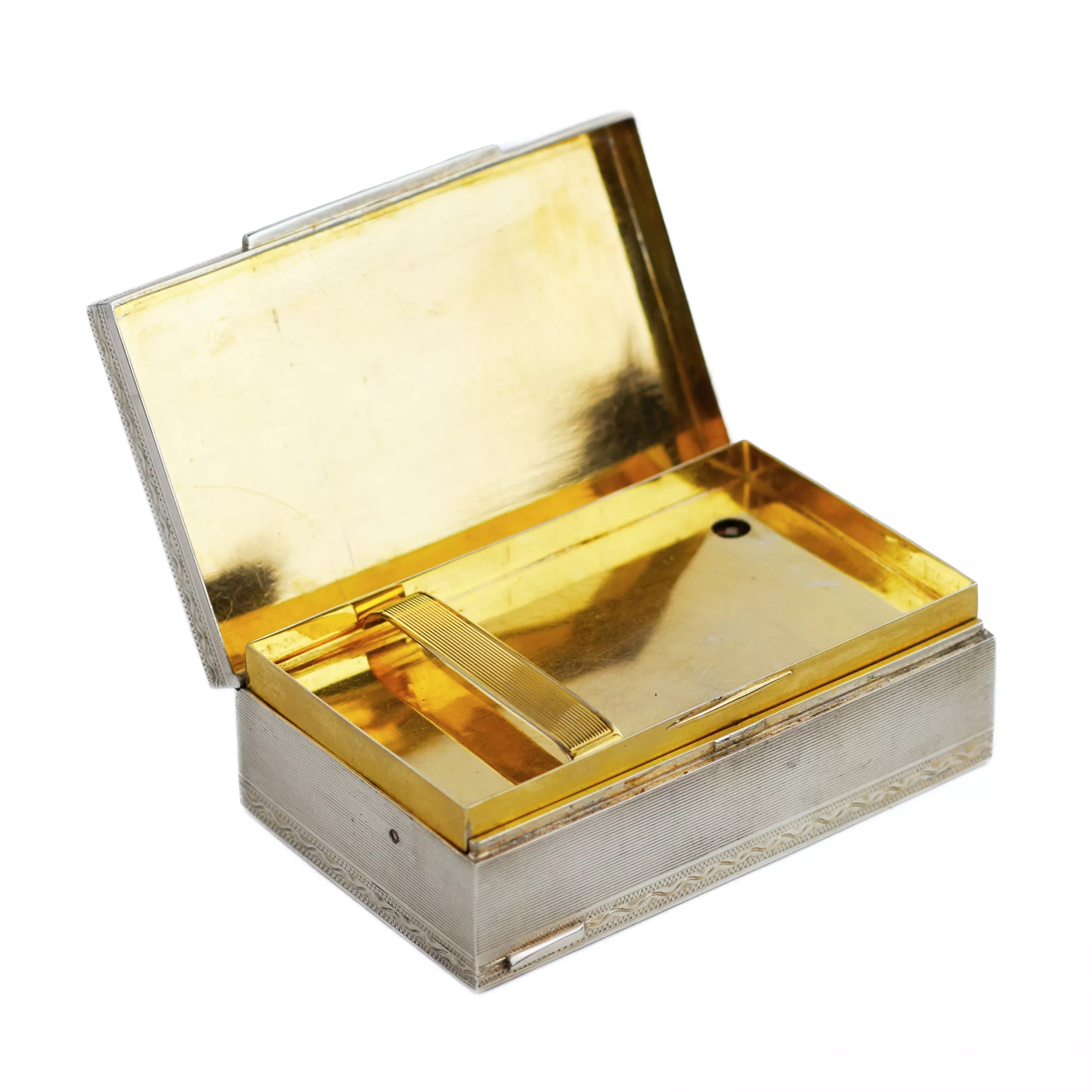 RARE SILVER EROTIC MUSICAL BOX  ITALY, 1930s