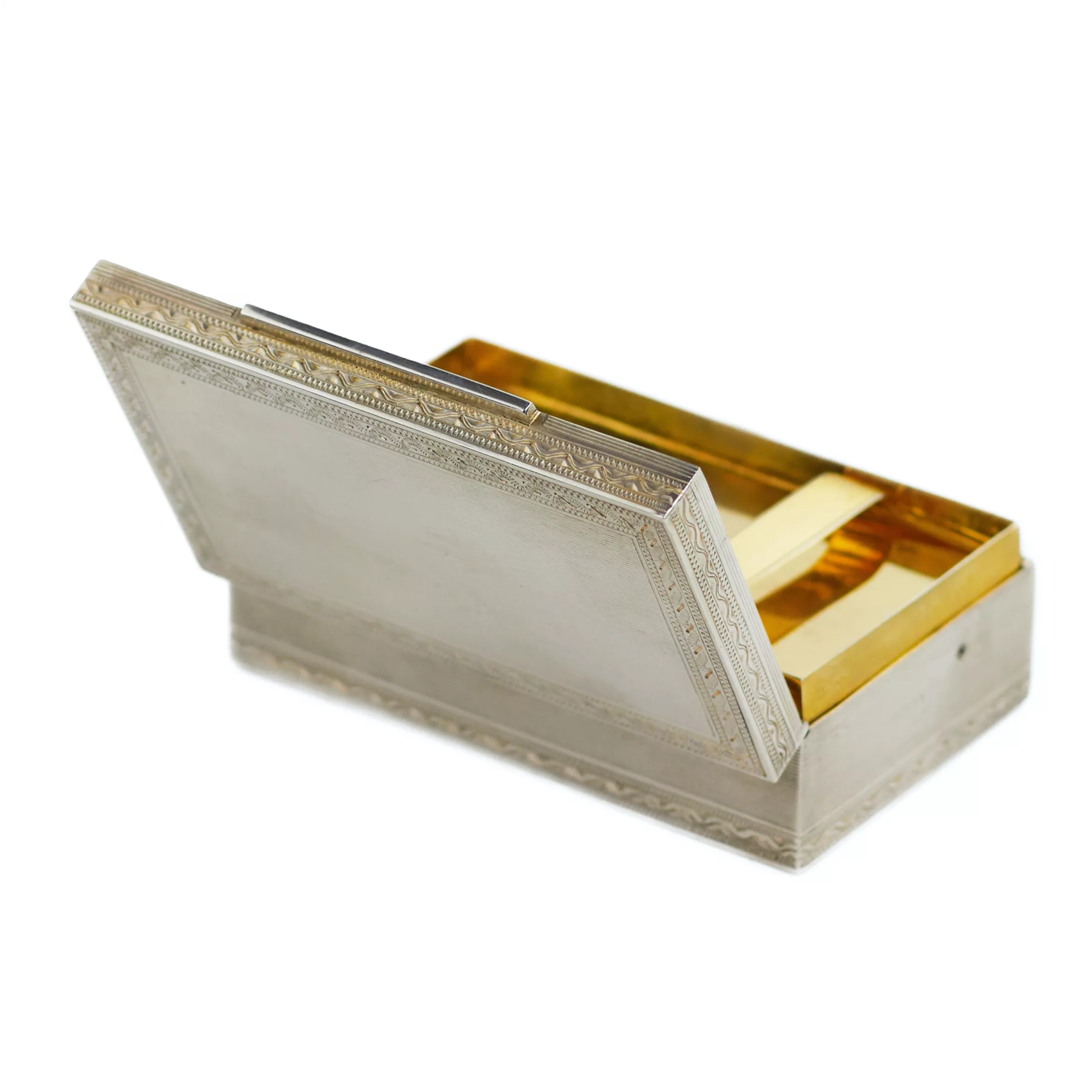 RARE SILVER EROTIC MUSICAL BOX  ITALY, 1930s