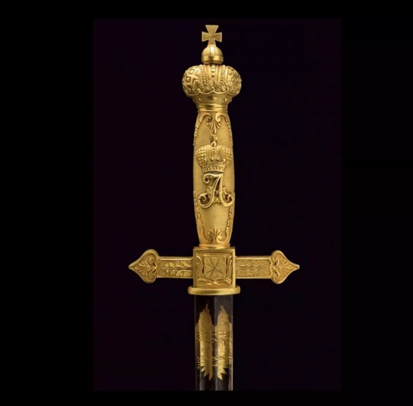 ÉPÉE CÉRÉMONIELLE DE PRÉSENTATION  EMPIRE RUSSE, PREMIÈRE MOITIÉ DU XIXᵉ SIÈCLE