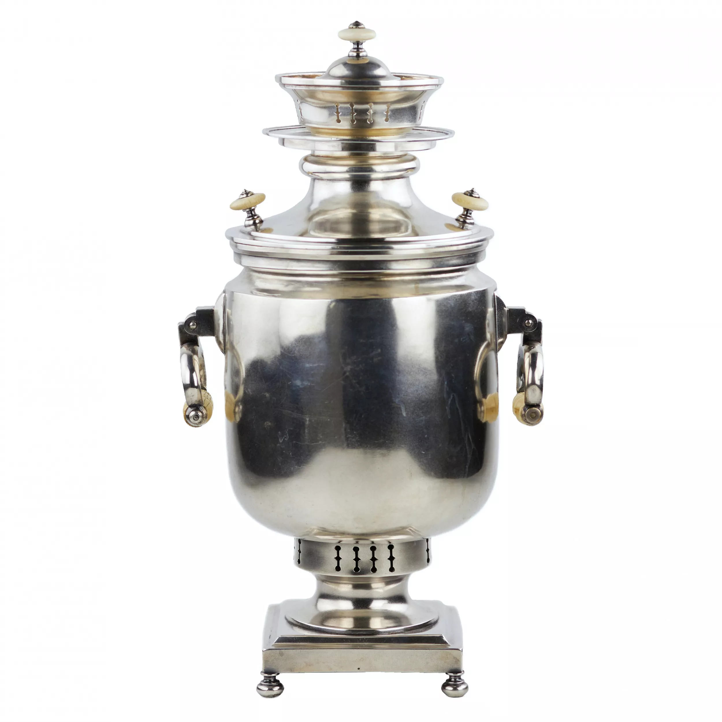 SILVER SAMOVAR. JOHAN OLSONIUS RUSSIA, SAINT PETERSBURG, THIRD QUARTER OF THE 19TH CENTURY
